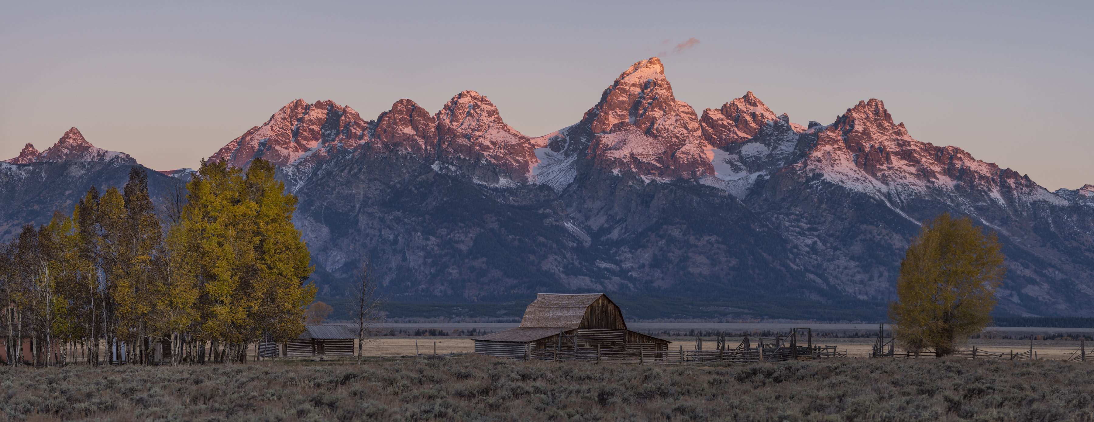 Grand Teton National Park, Yellowstone National Park, Western getaway, Nature exploration, 3600x1390 Dual Screen Desktop