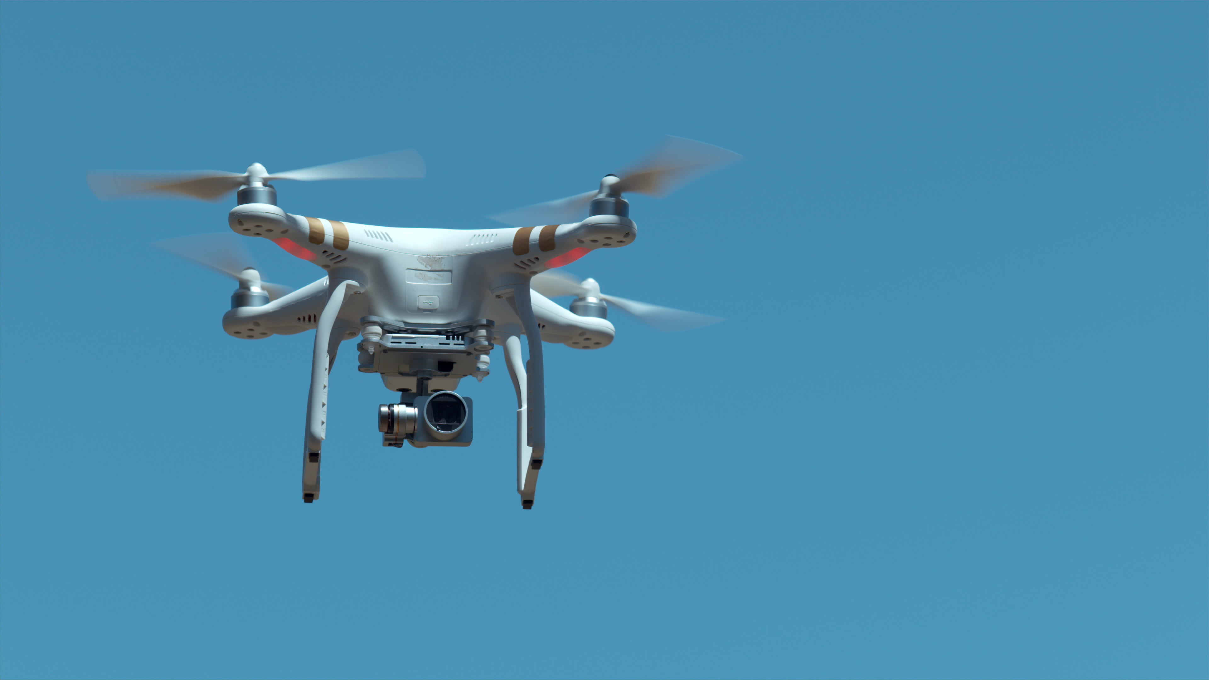 Drone, Blue sky, Slow motion, Flight, 3840x2160 4K Desktop