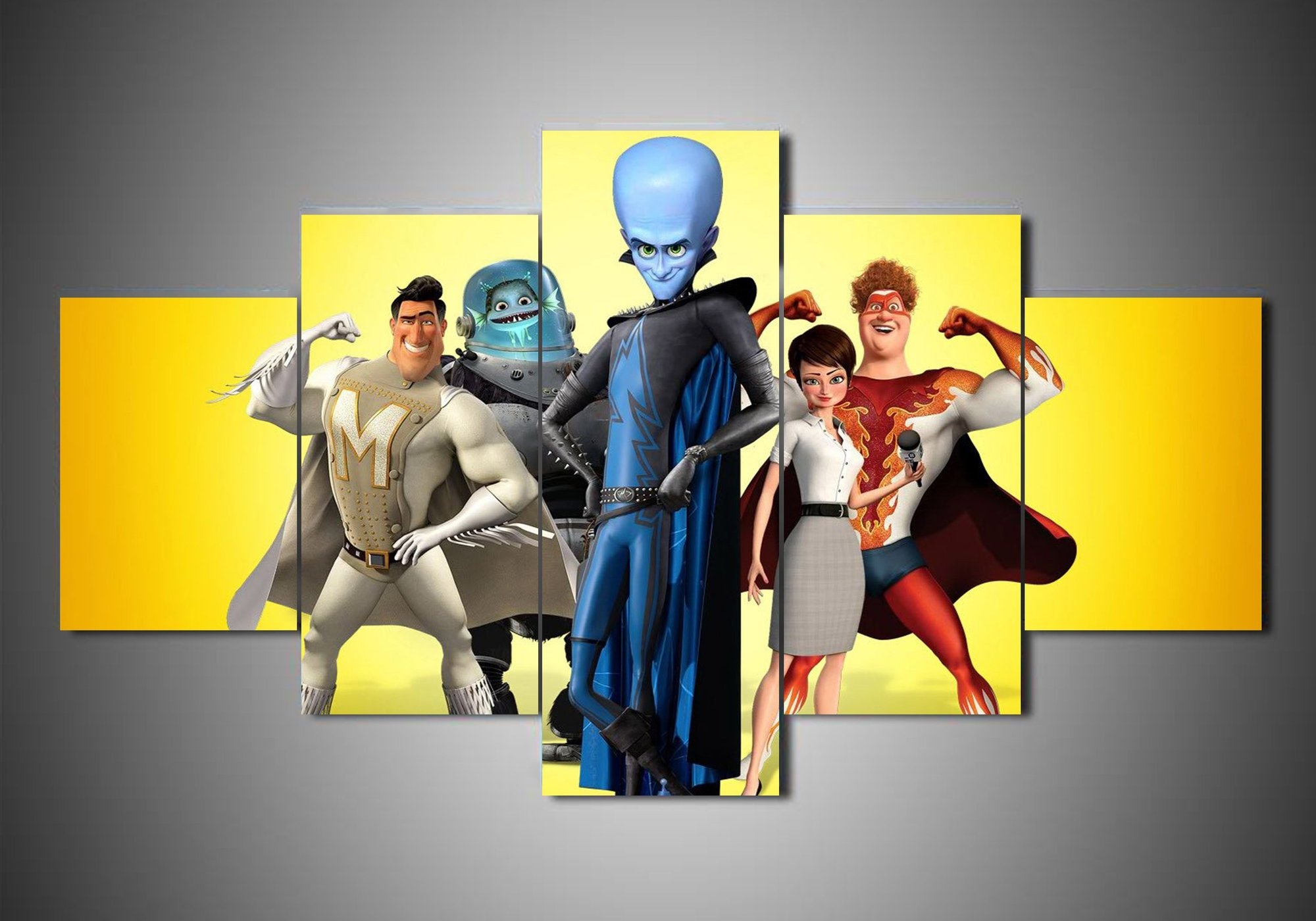 Megamind sequel merchandise, Cartoon art decor, Canvas artwork, Wall decoration, 2000x1400 HD Desktop