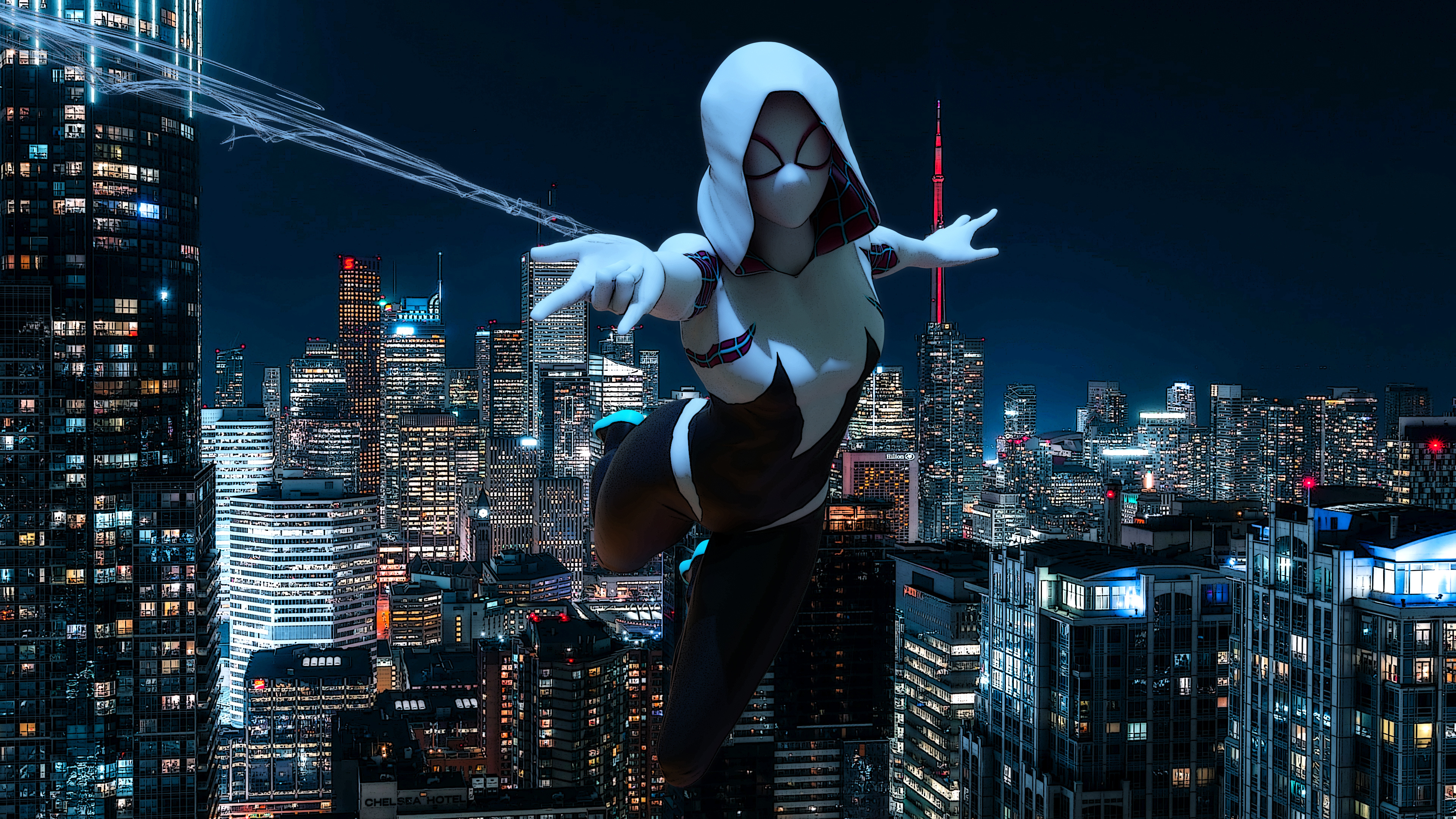 Gwen Stacy as Spider-Girl, Laptop wallpapers, Full HD 1080p, Stunning imagery, 3840x2160 4K Desktop