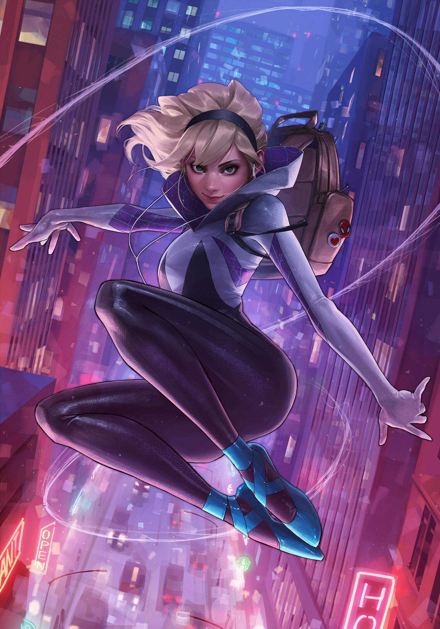 Jeehyung Lee, Drawing art, Spider-Gwen wallpaper, 1500x2150 HD Phone