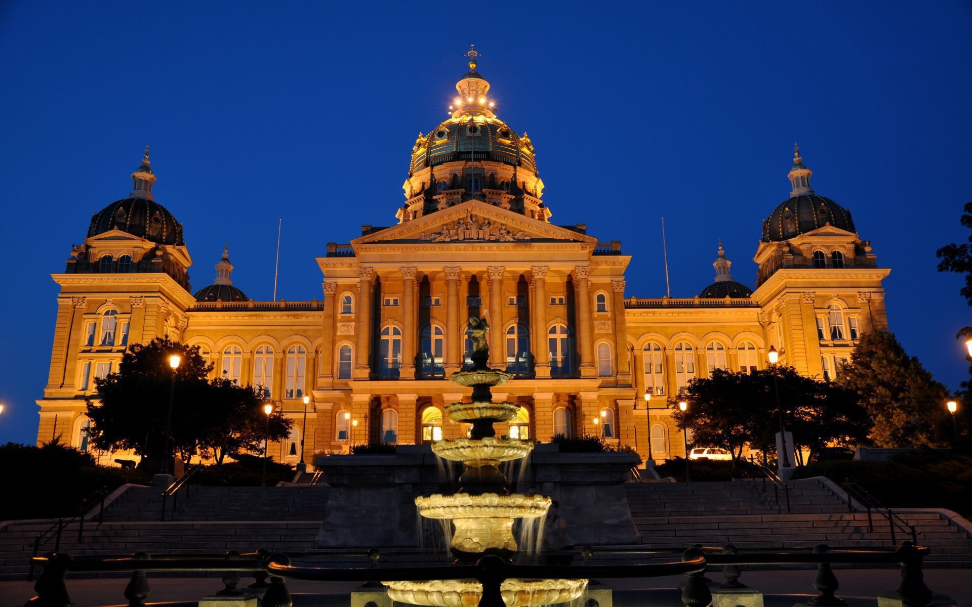 Iowa State Capitol, Widescreen, Travels, Iowa, 1920x1200 HD Desktop