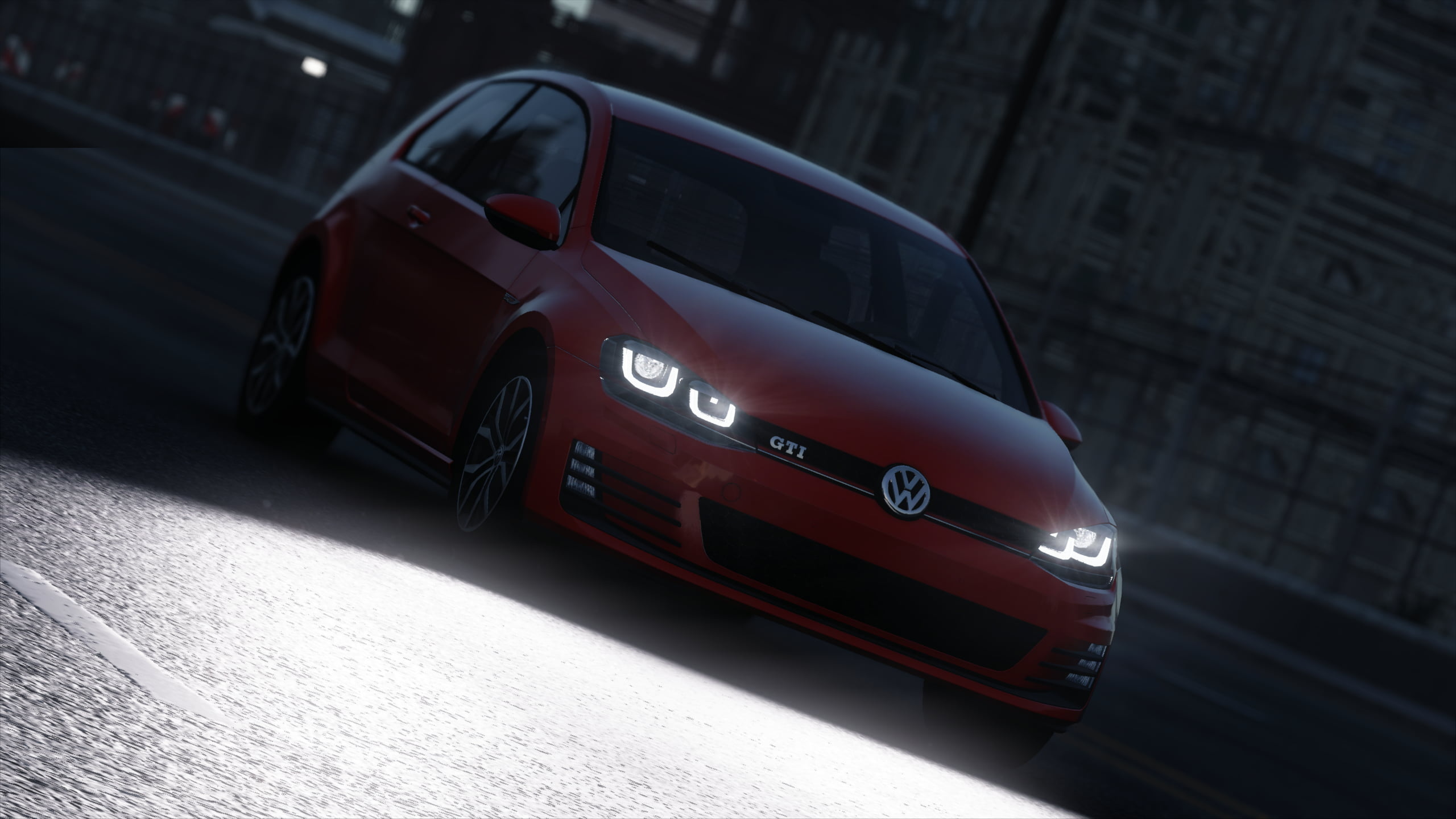 Night, Golf GTI Wallpaper, 2560x1440 HD Desktop