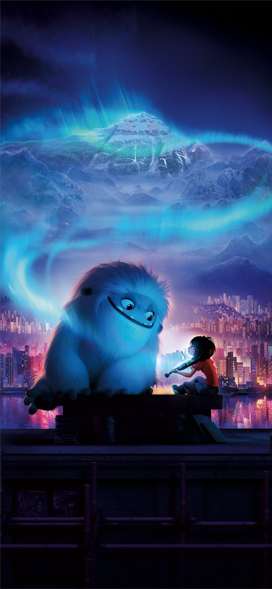 DreamWorks movies, The Abominable, 8K wallpaper, 1130x2440 HD Phone