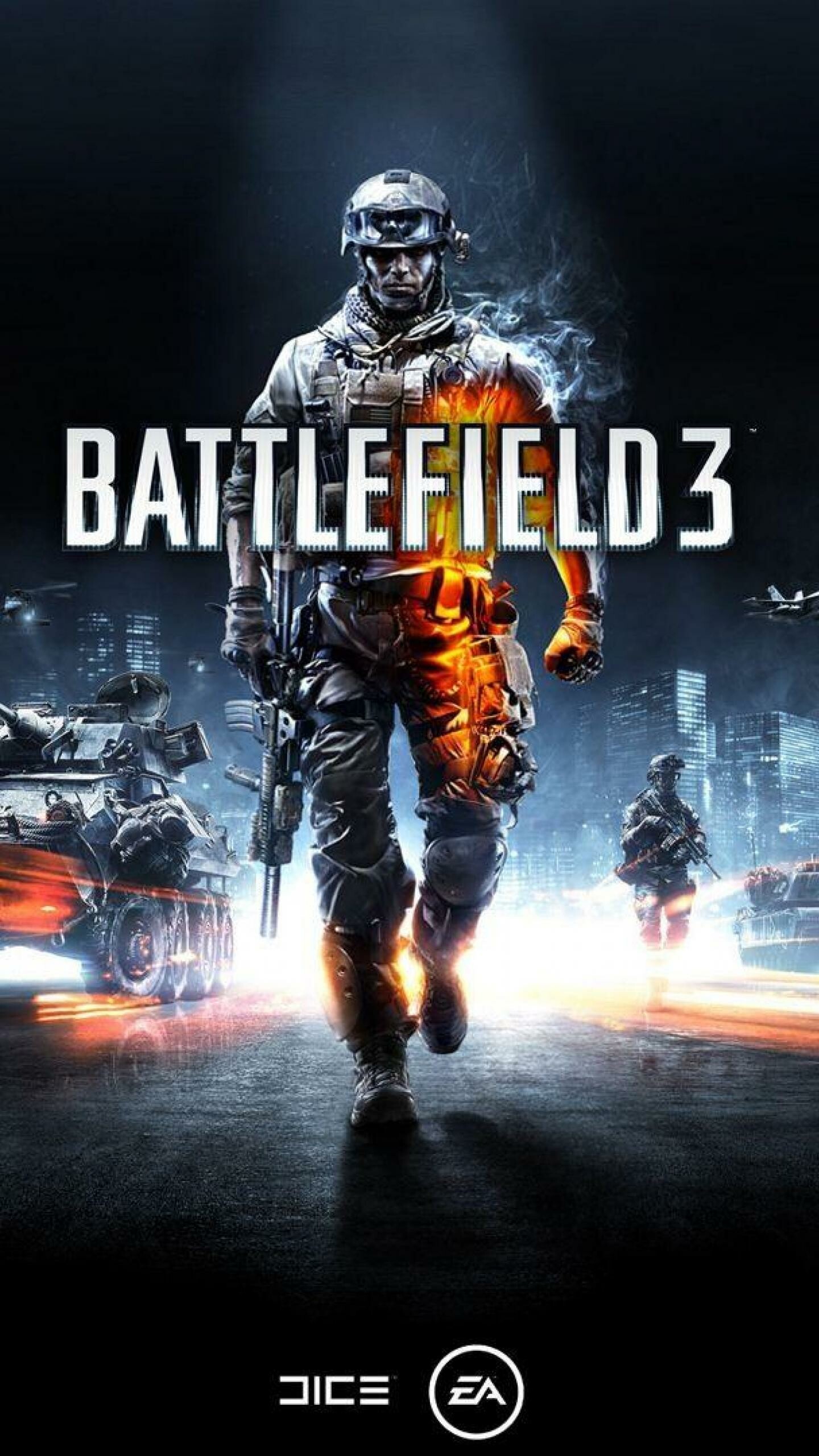 EA Logo, Battlefield 3 Wallpaper, 1440x2560 HD Phone