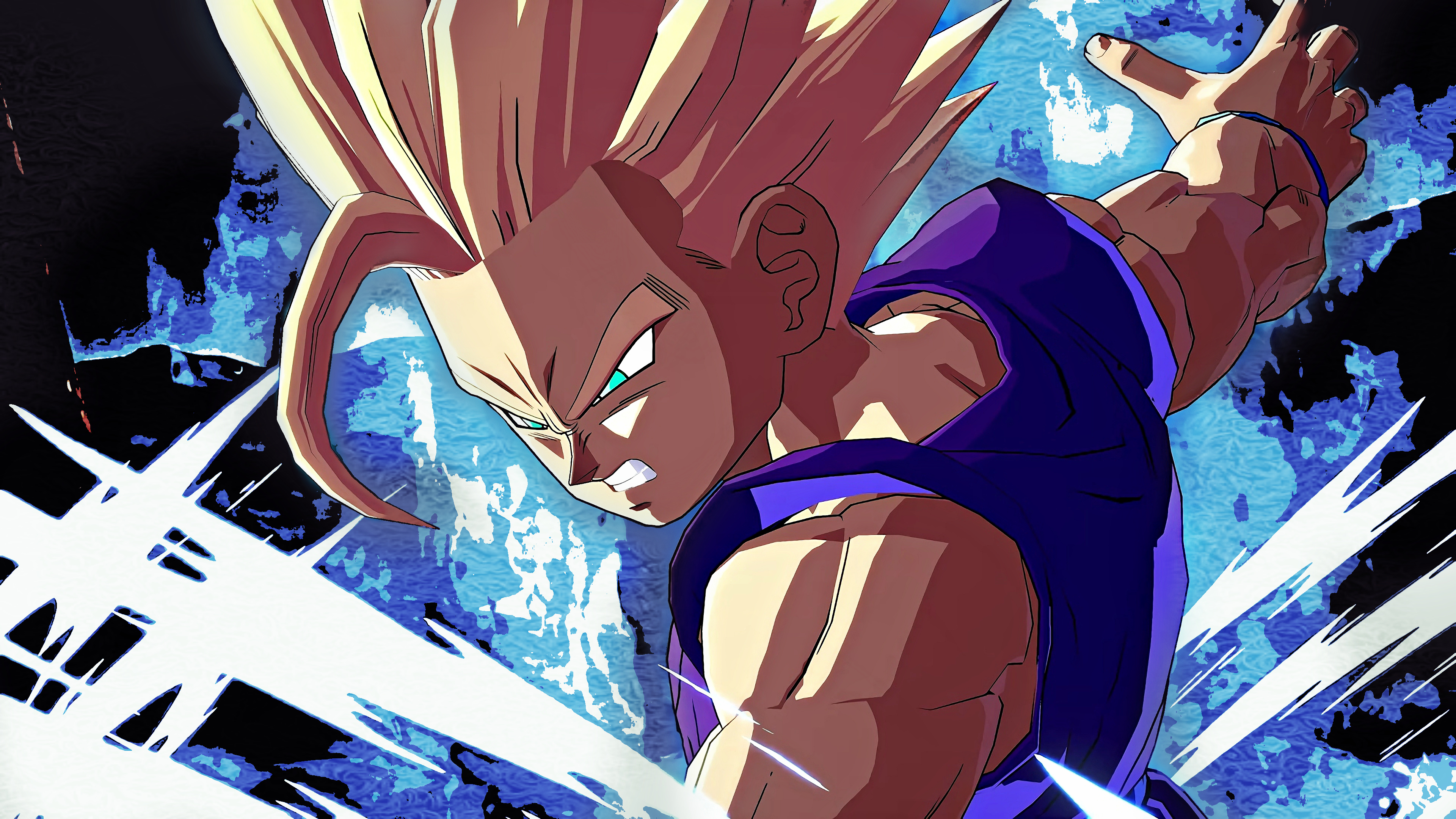 Dragon Ball Z Abridged, Son Gohan SSJ2 transformation, Intense battles, Powerful warriors, 3840x2160 4K Desktop