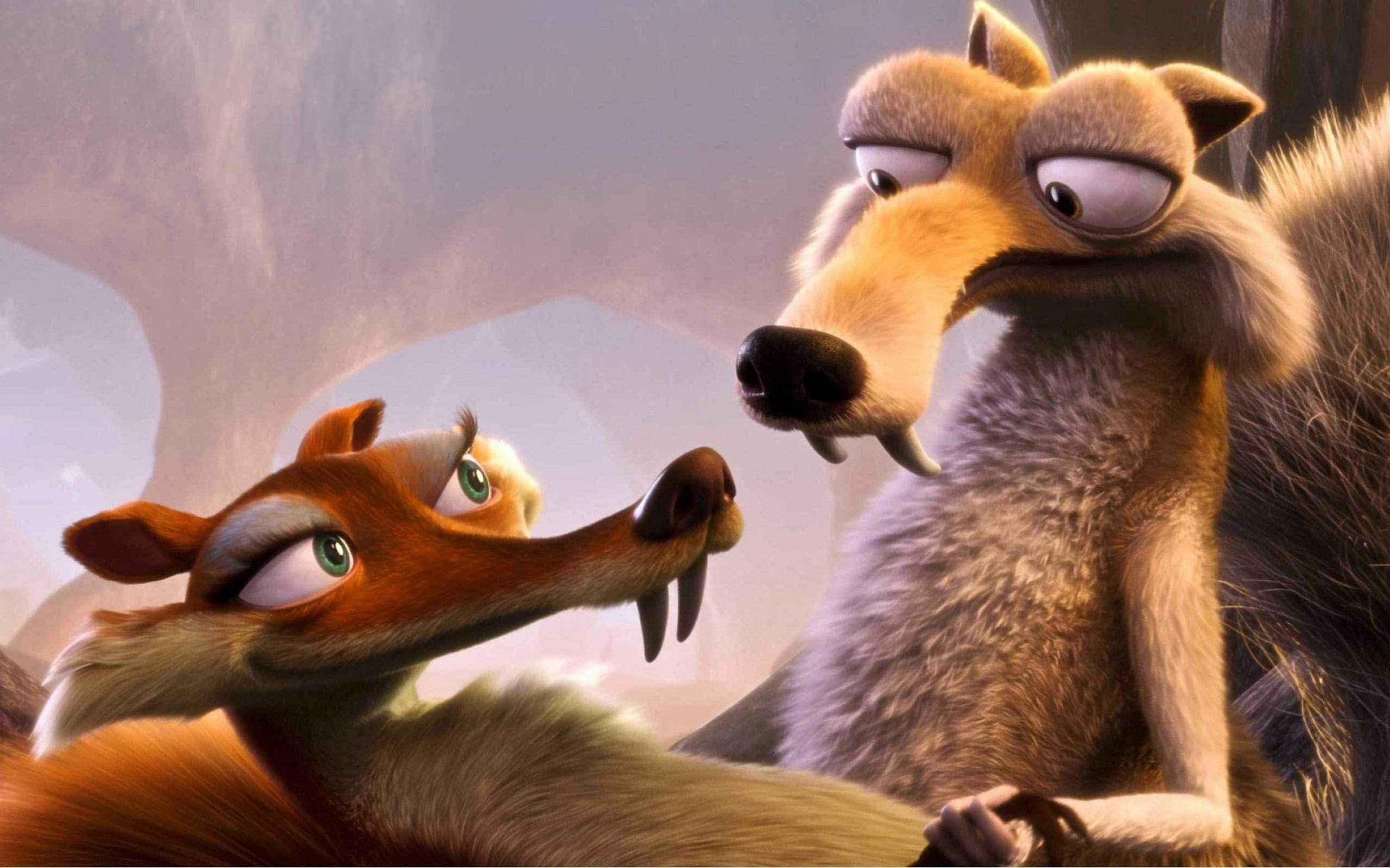 Scrat and Scratte, Ice Age Wallpaper, 2560x1600 HD Desktop