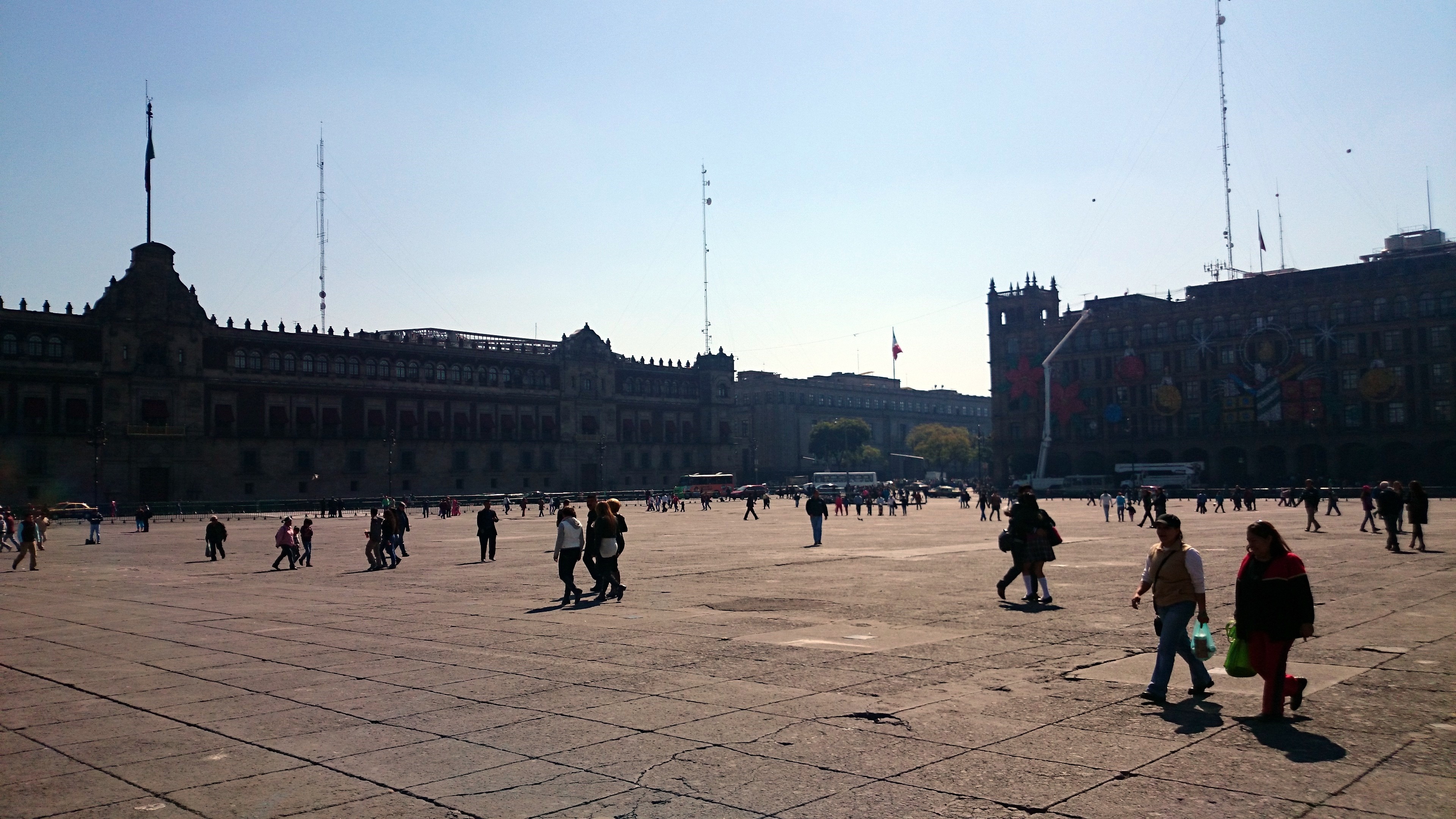 Mexico city plaza, Metropolitan cathedral, Constitution plaza, Cultural heritage, 3840x2160 4K Desktop