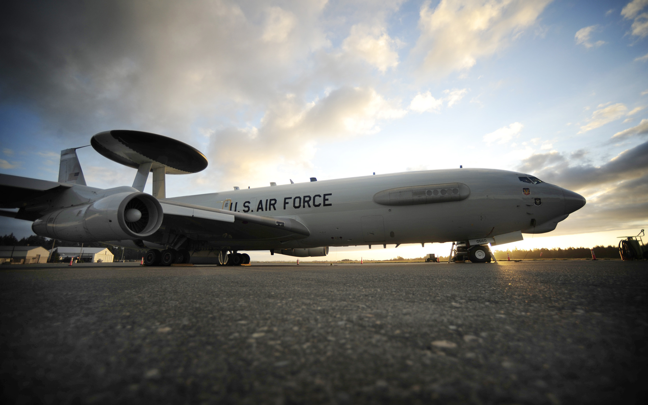 Boeing E-3, Sentry aircraft, Radar surveillance, Military aviation, 2560x1600 HD Desktop