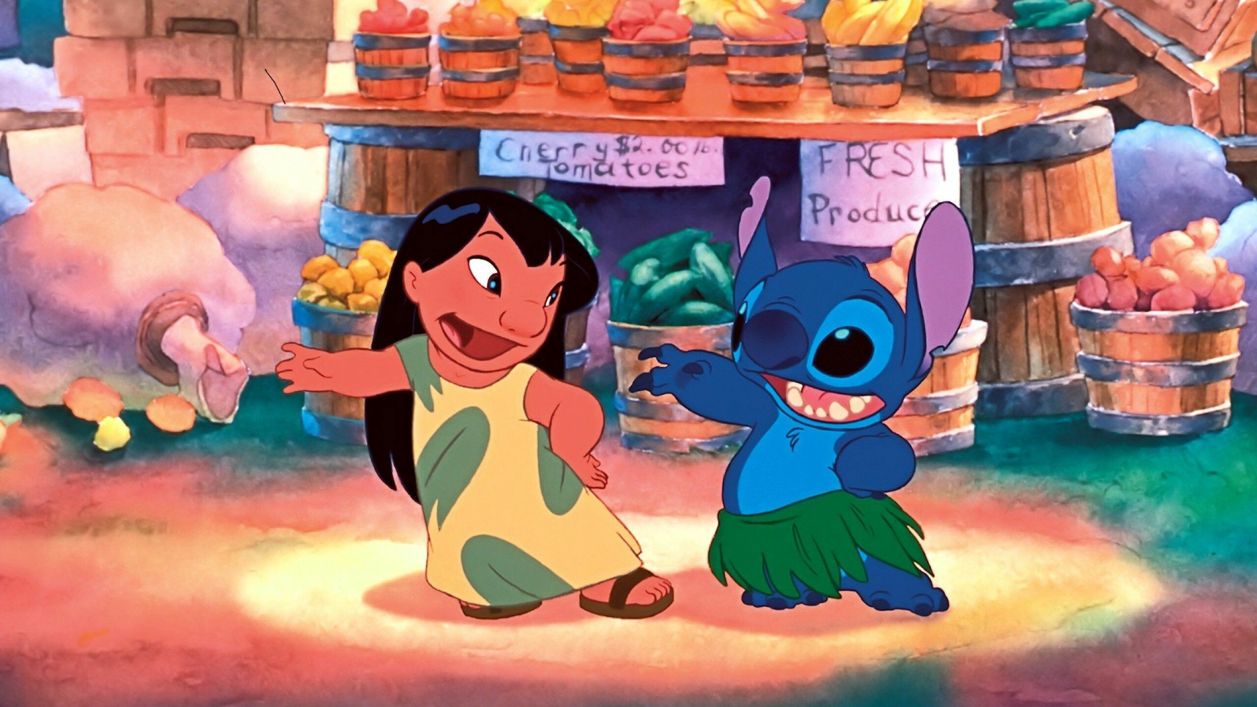 Lilo and Stitch, Cute Cartoon, Disney Wallpaper, Cartoon Wallpaper, 2560x1440 HD Desktop