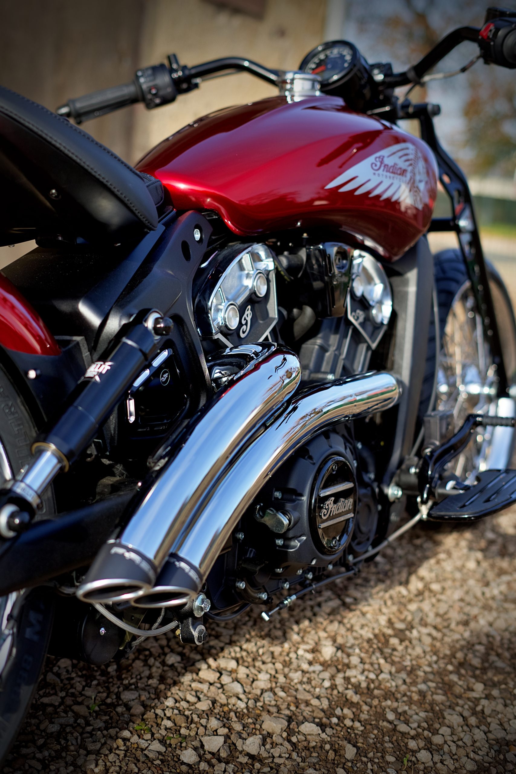 Exhaust, Indian Motorcycles Wallpaper, 1710x2560 HD Phone