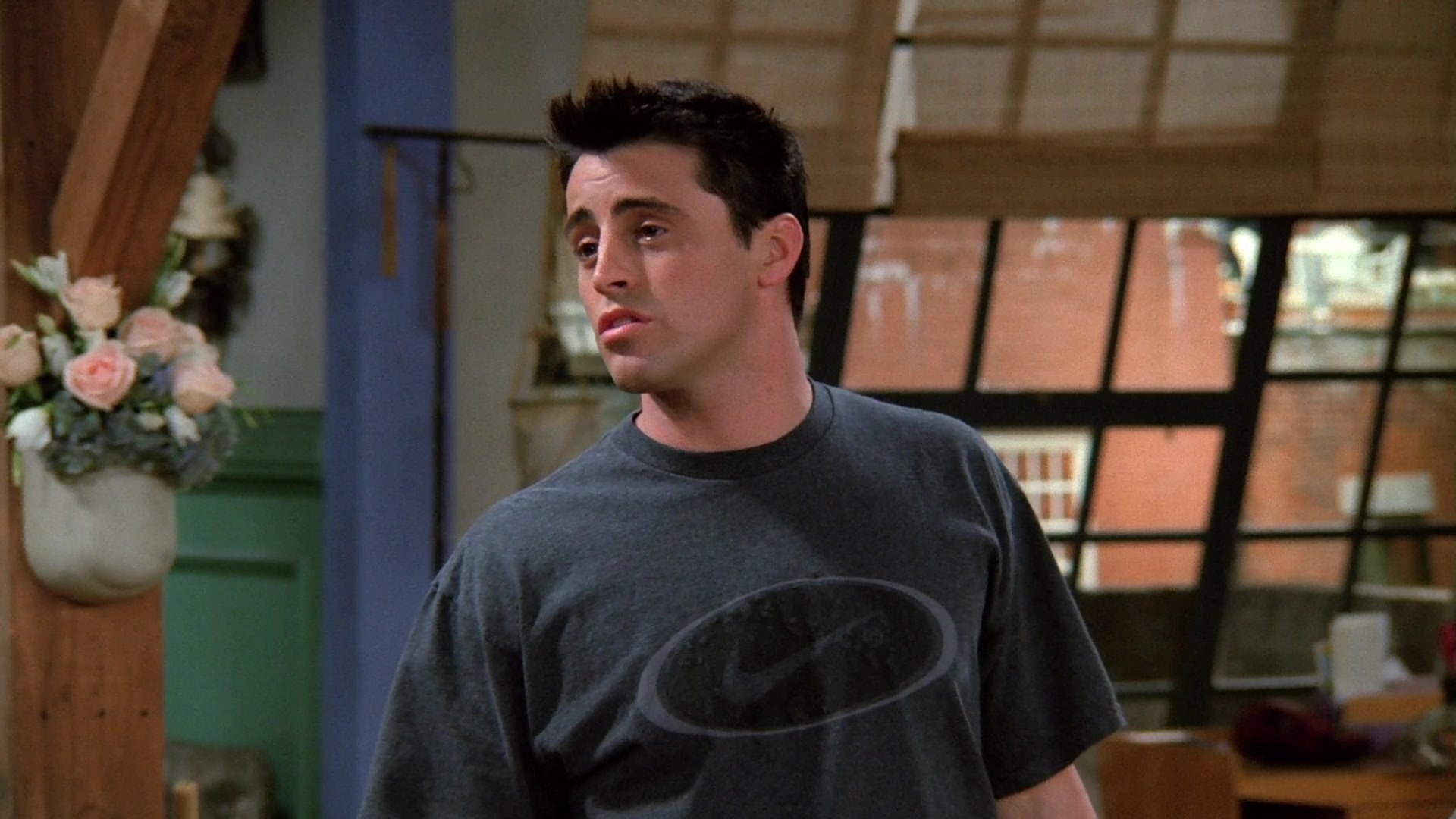 Nike t-shirt, Friends Season 2, Episode 2, Joey Tribbiani, 1920x1080 Full HD Desktop