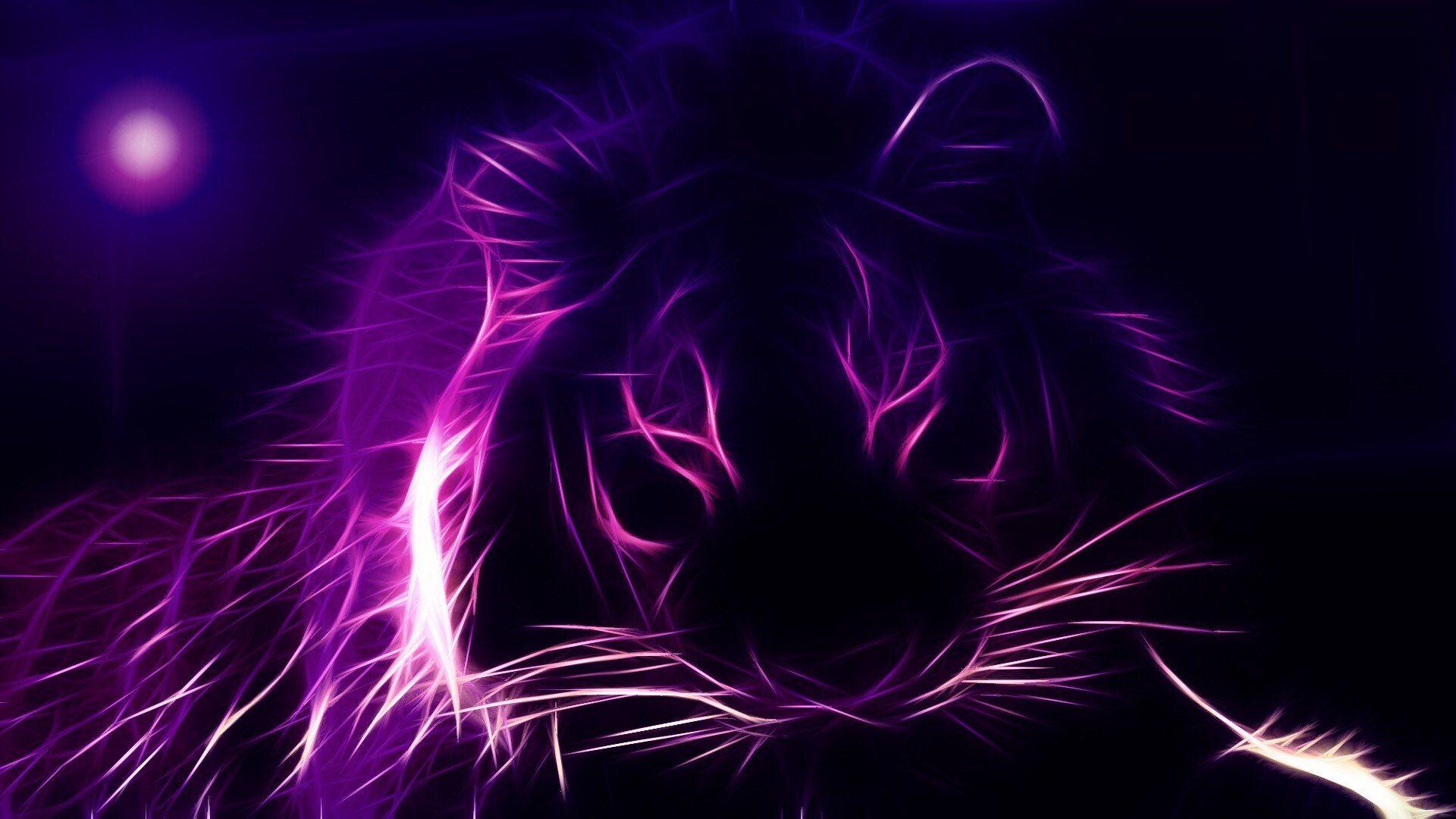 Tiger, Glow in the Dark Wallpaper, 1920x1080 Full HD Desktop