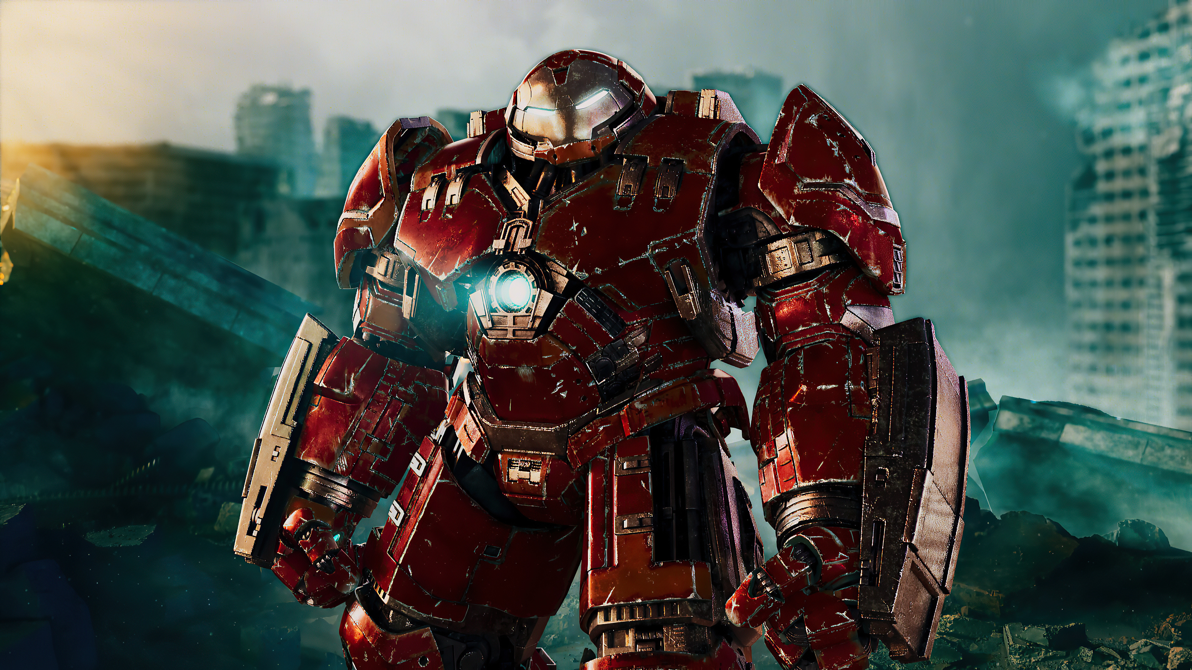 Iron Hulkbuster, 4K resolution, High-definition wallpapers, Epic battle, 3840x2160 4K Desktop