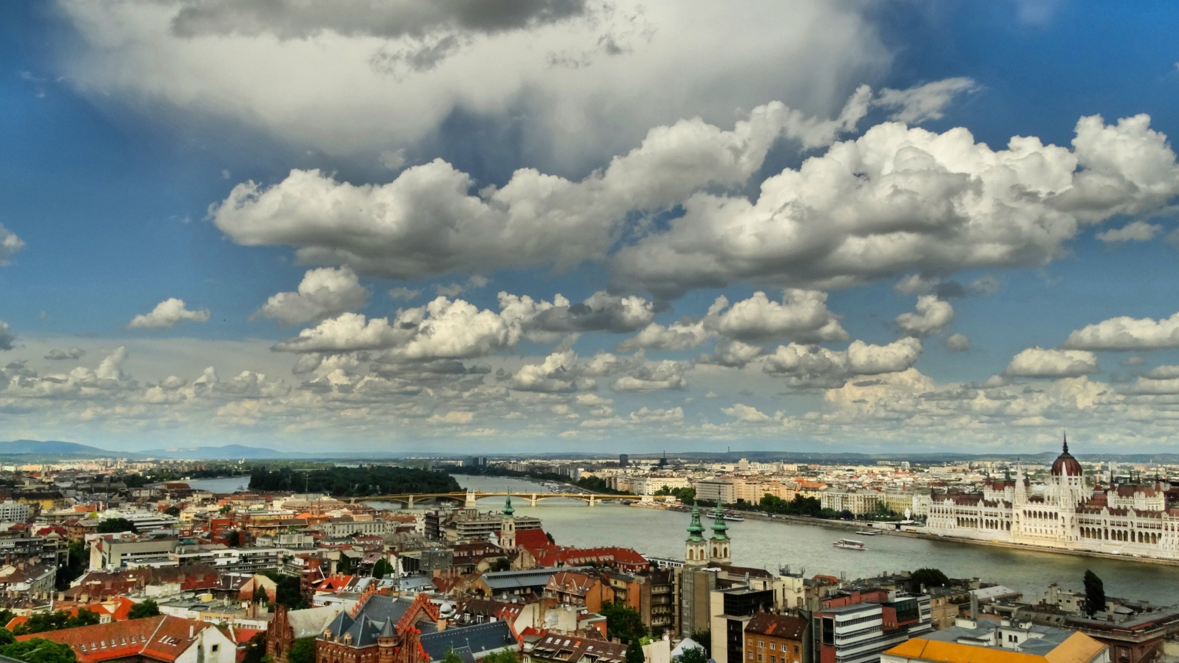 Hungary travels, Megapolis Budapest, Capital panorama, Building, 3840x2160 4K Desktop