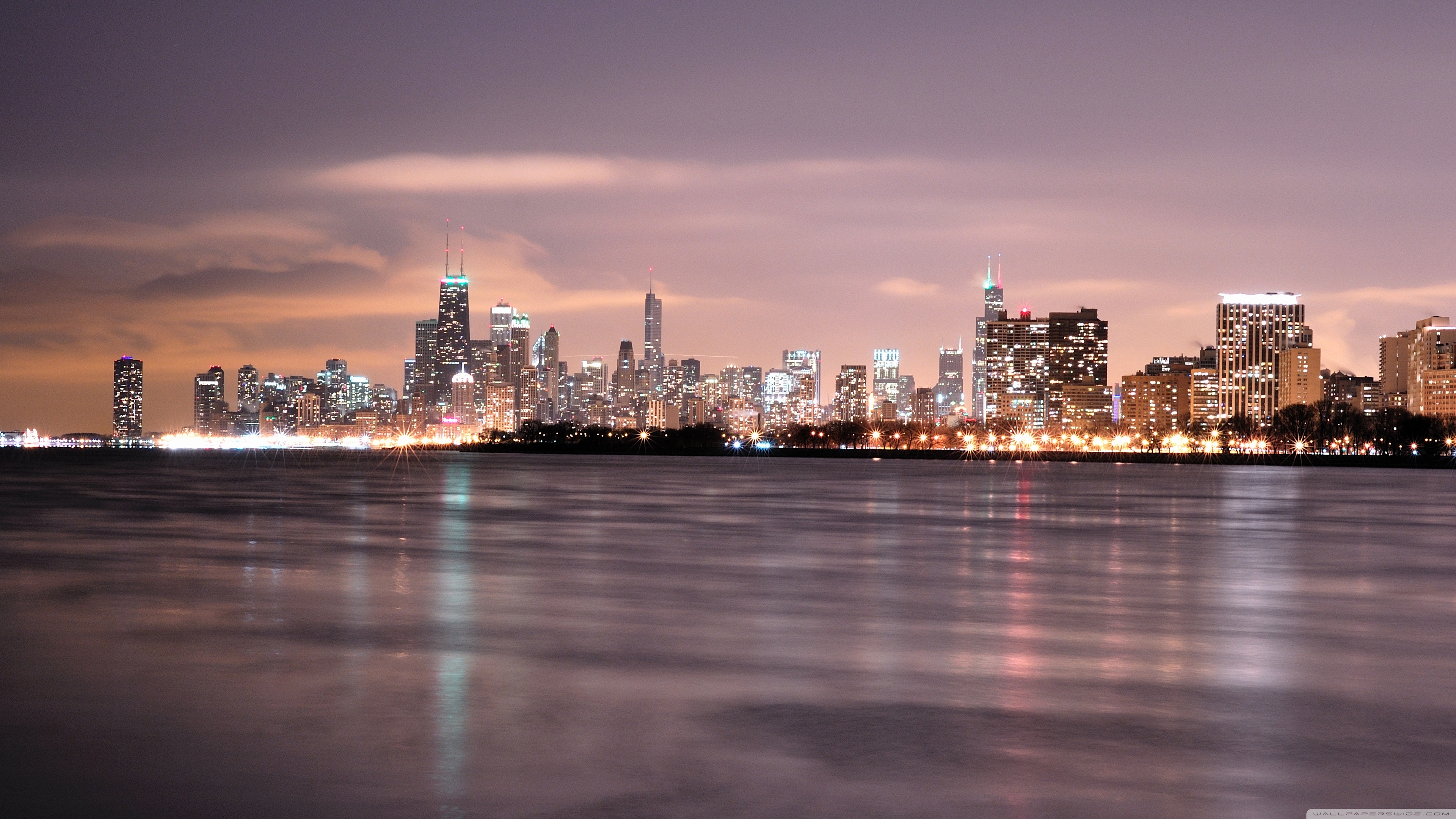 Chicago skyline, 4k wallpaper, Urban landscape, Panoramic view, 3840x2160 4K Desktop