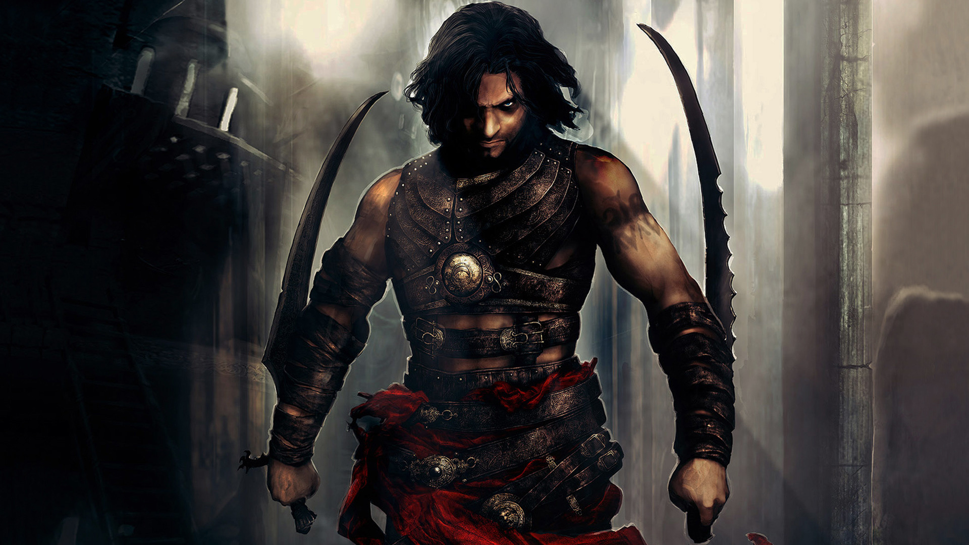 The Prince, Prince of Persia: Warrior Within, Dual curved scimitars, Full HD Desktop wallpaper