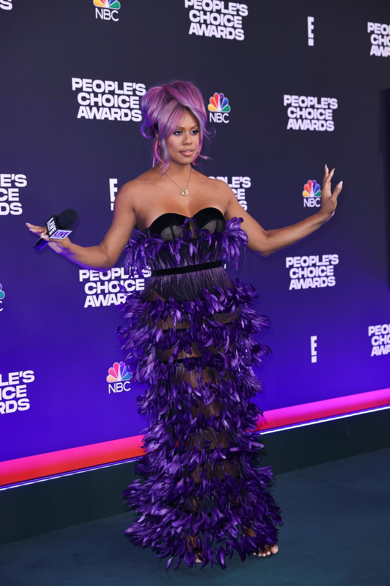 Laverne Cox, Fashion icon, Stylish outfits, Red carpet looks, 1280x1920 HD Phone