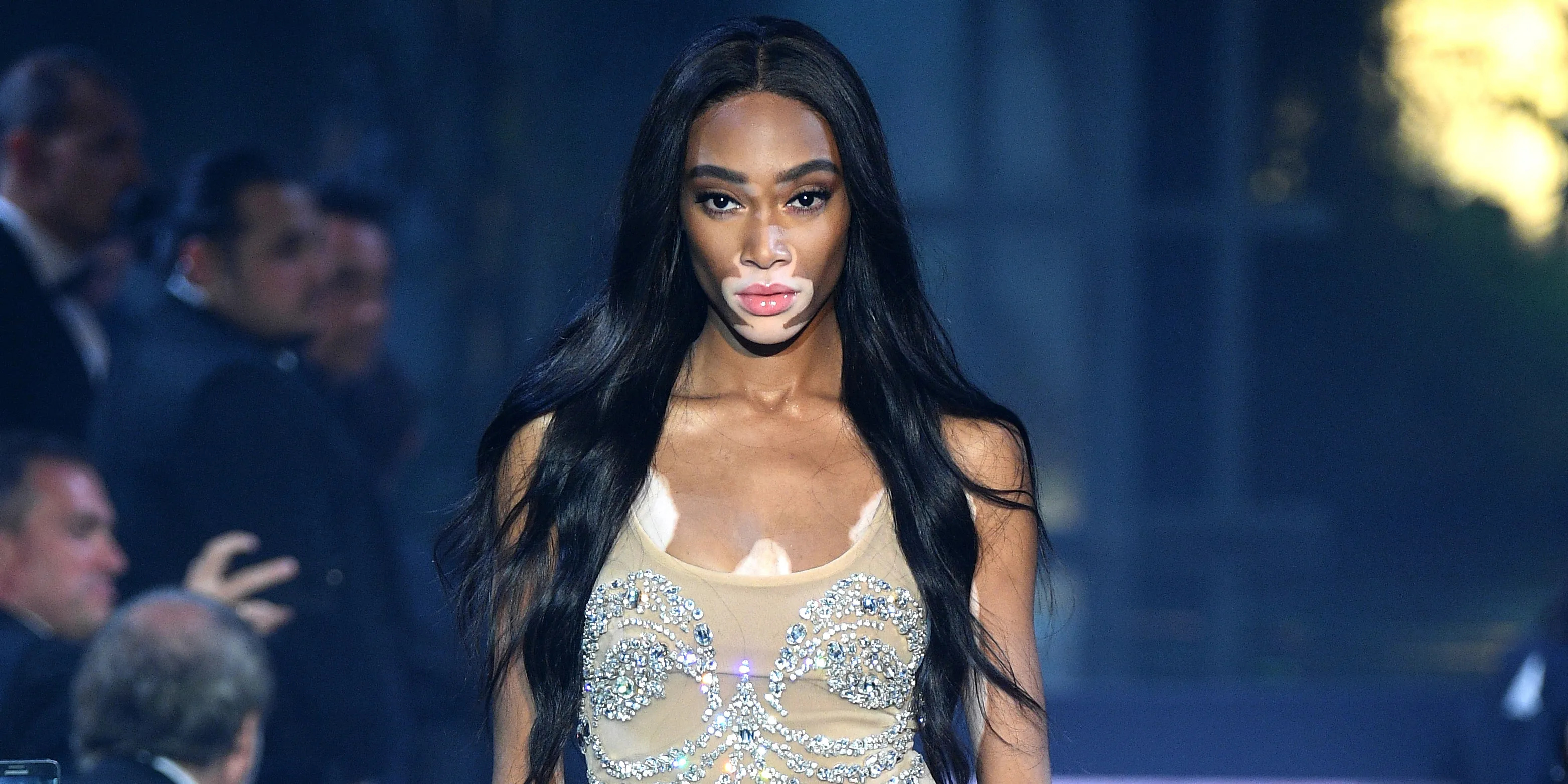 Winnie Harlow, Newest Victoria's Secret model, VS Fashion show, Fall, 3130x1570 Dual Screen Desktop