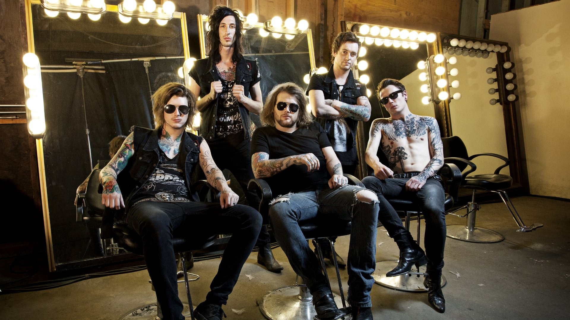 Asking Alexandria, Live concert, Stage presence, Vibrant colors, 1920x1080 Full HD Desktop