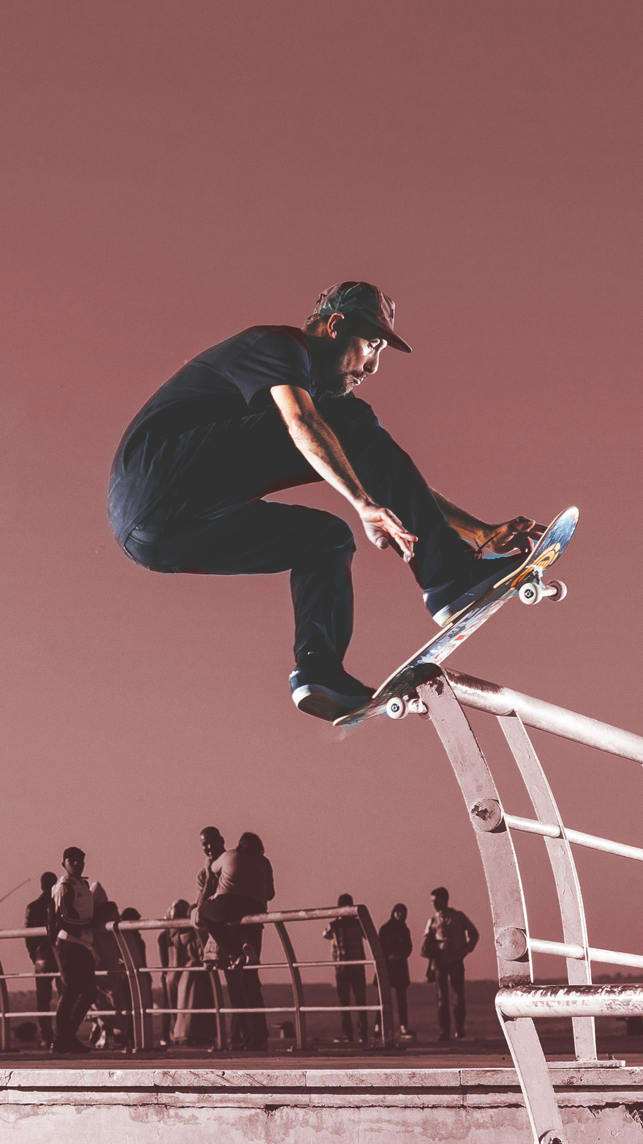 Skateboard stuntman, Stunts Wallpaper, 2160x3840 4K Phone