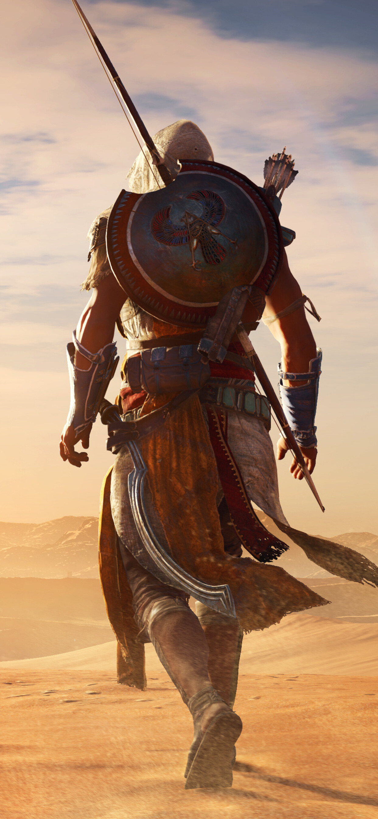 Assassin's Creed Origins, iPhone wallpapers, Ancient Egypt, Epic landscapes, 1250x2690 HD Phone