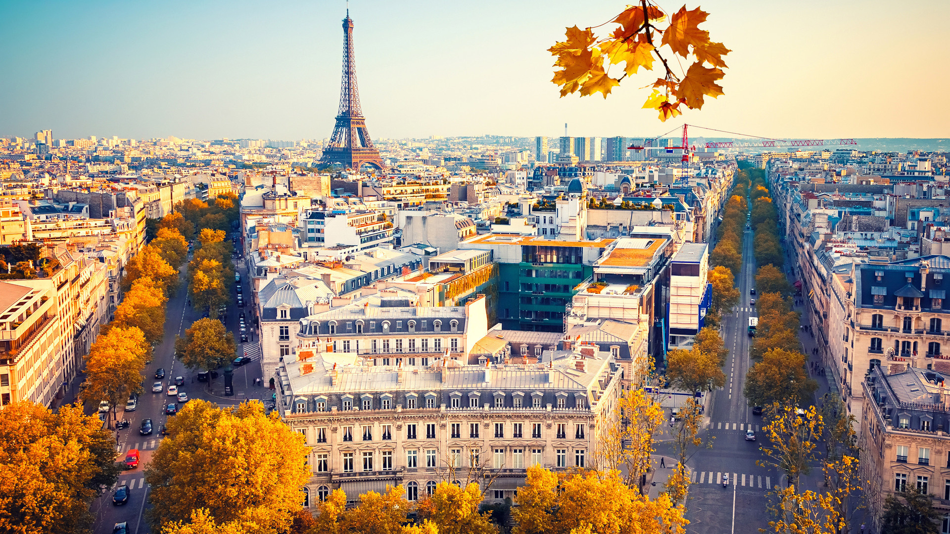 Eiffel Tower Paris, Autumn beauty, 4K resolution, Stunning imagery, 1920x1080 Full HD Desktop