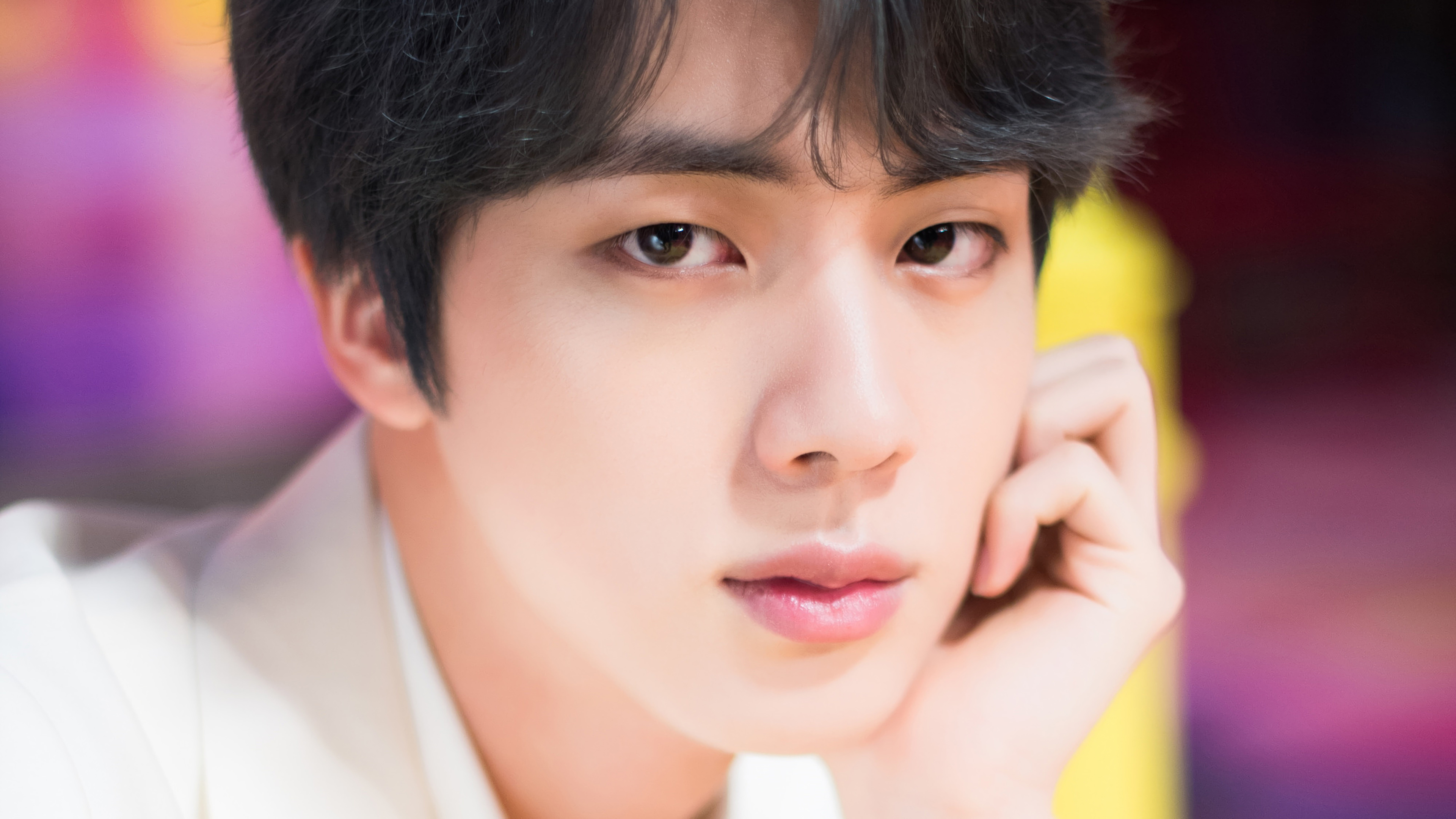 Jin (BTS), Boy with Luv, 4K wallpaper, BTS enchantment, 3840x2160 4K Desktop