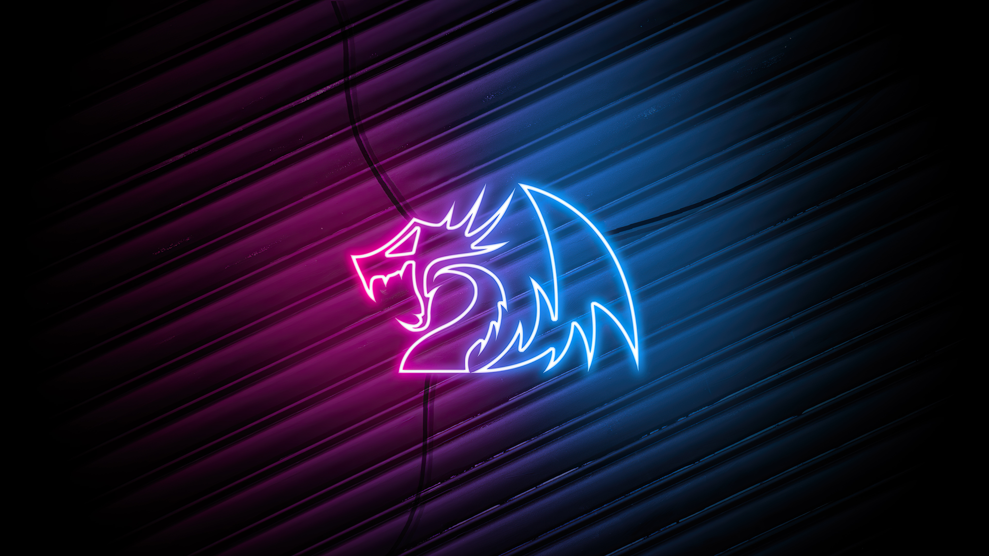 Neon, Abstract Dragons Wallpaper, 3840x2160 4K Desktop