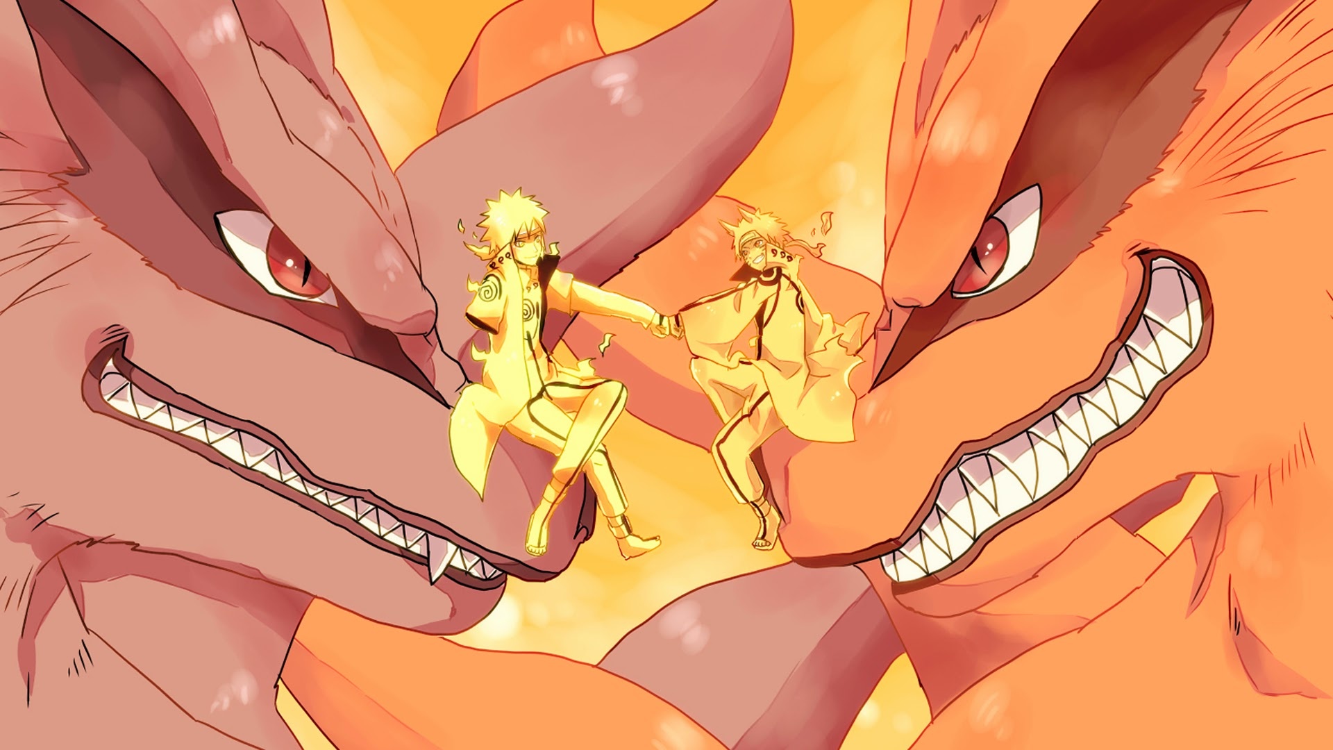 Kyuubi Nine Tails, Mystical power, Anime creature, Legendary, 1920x1080 Full HD Desktop