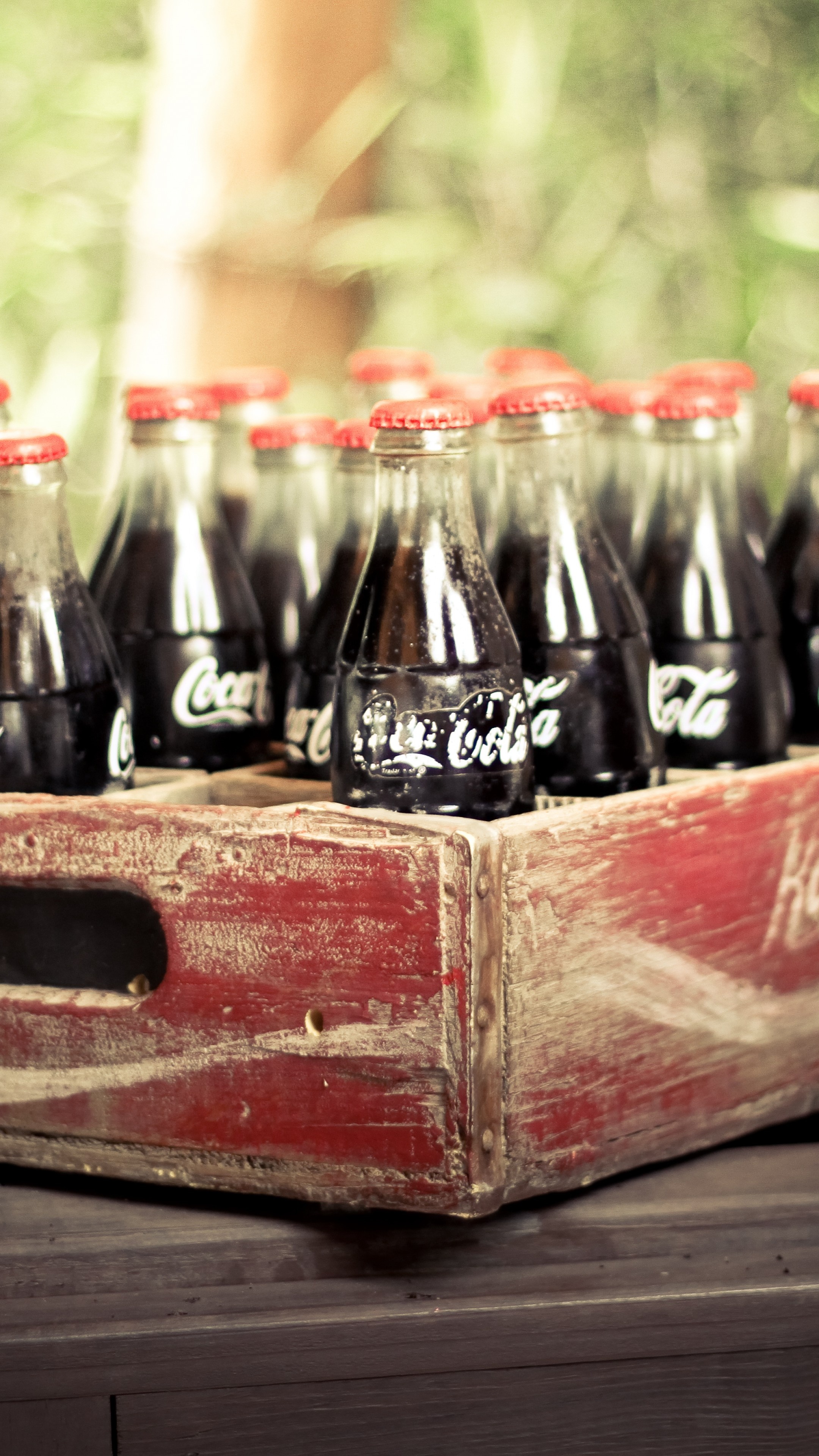 Coca-Cola, Wallpaper with vintage vibe, Retro food aesthetic, Classic soda, 2160x3840 4K Phone