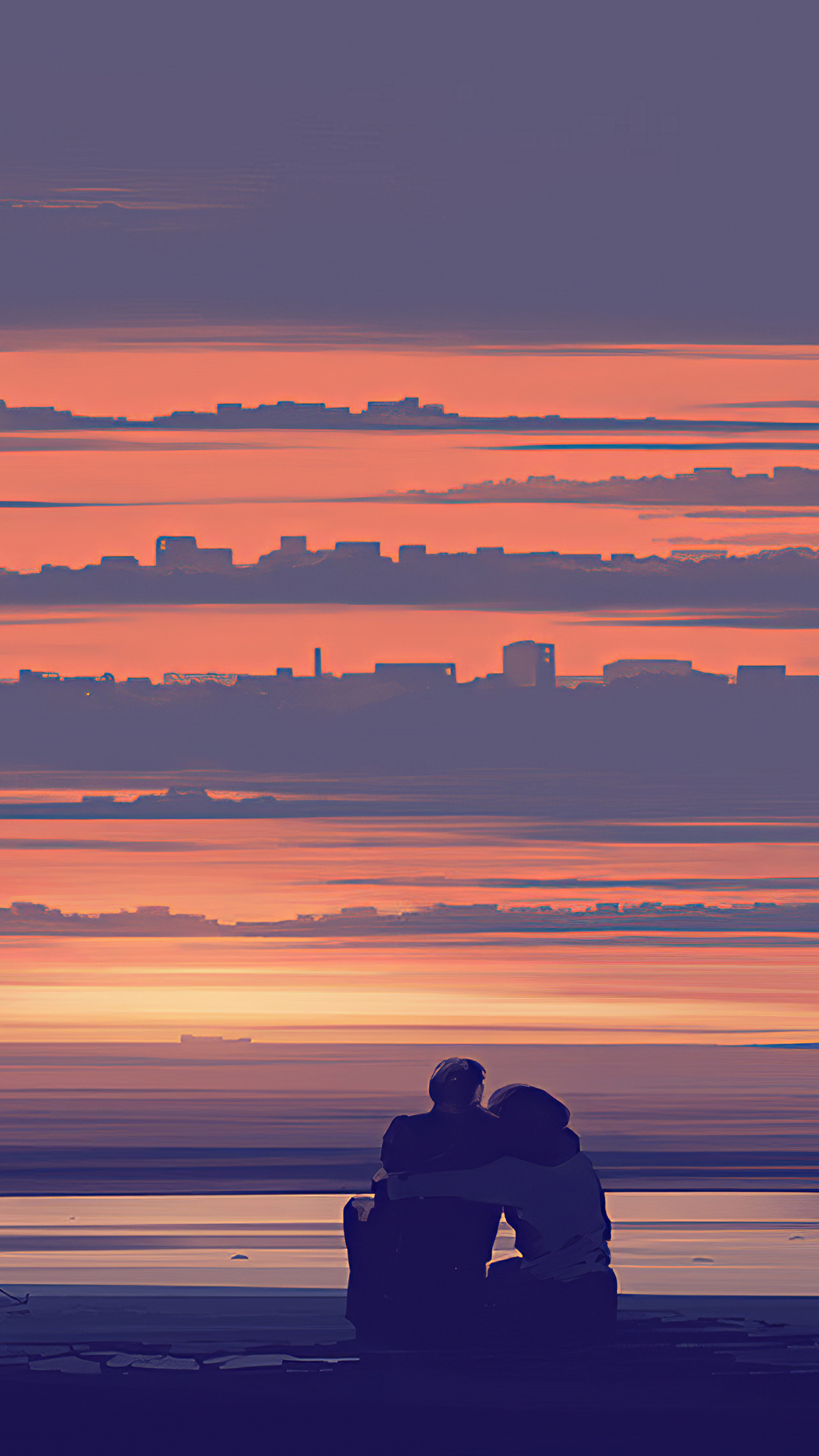 Sea side, Love Couples Wallpaper, 2160x3840 4K Phone