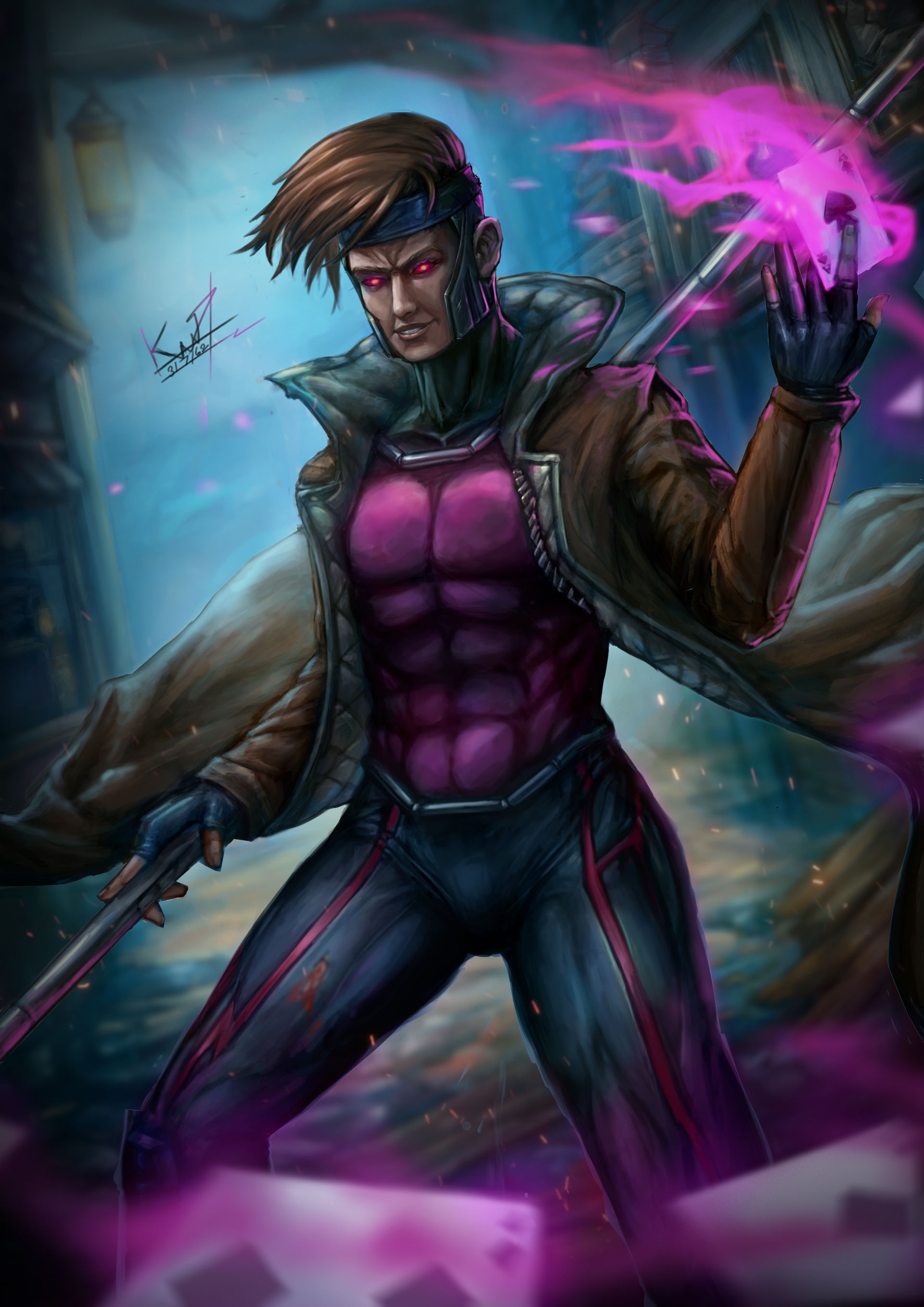 Gambit, Marvel Comics, Creator's favorite, Fan-favorite, 1920x2720 HD Phone