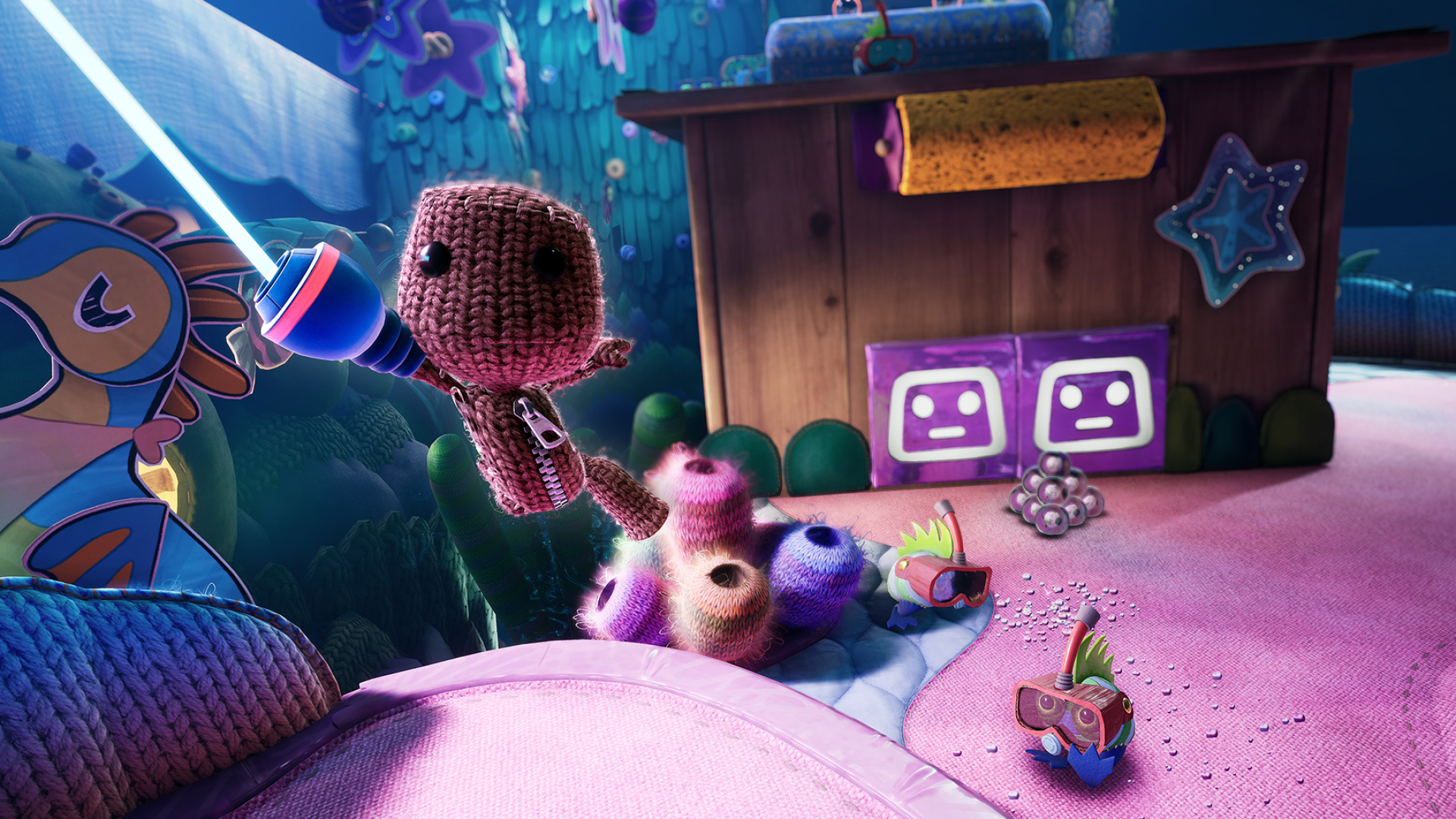 Sackboy, LittleBigPlanet, Wallpapers, PlayStation universe, 1920x1080 Full HD Desktop