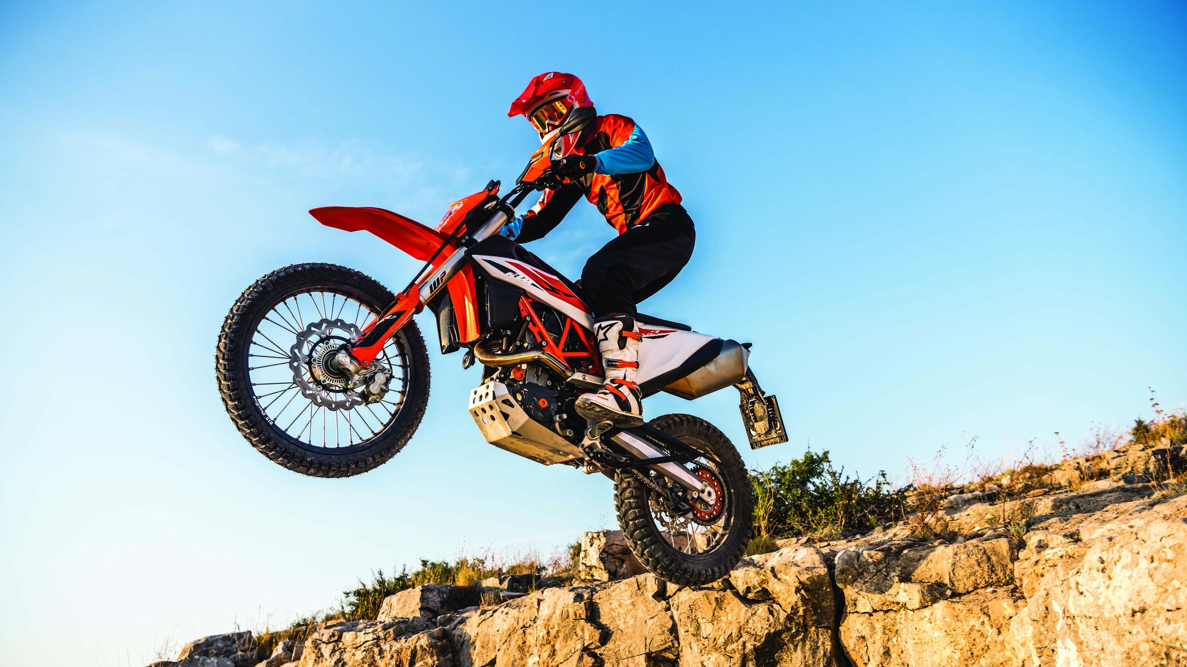 Enduro wallpapers, Off-road adventures, Extreme sports, Adrenaline-fueled rides, 3840x2160 4K Desktop