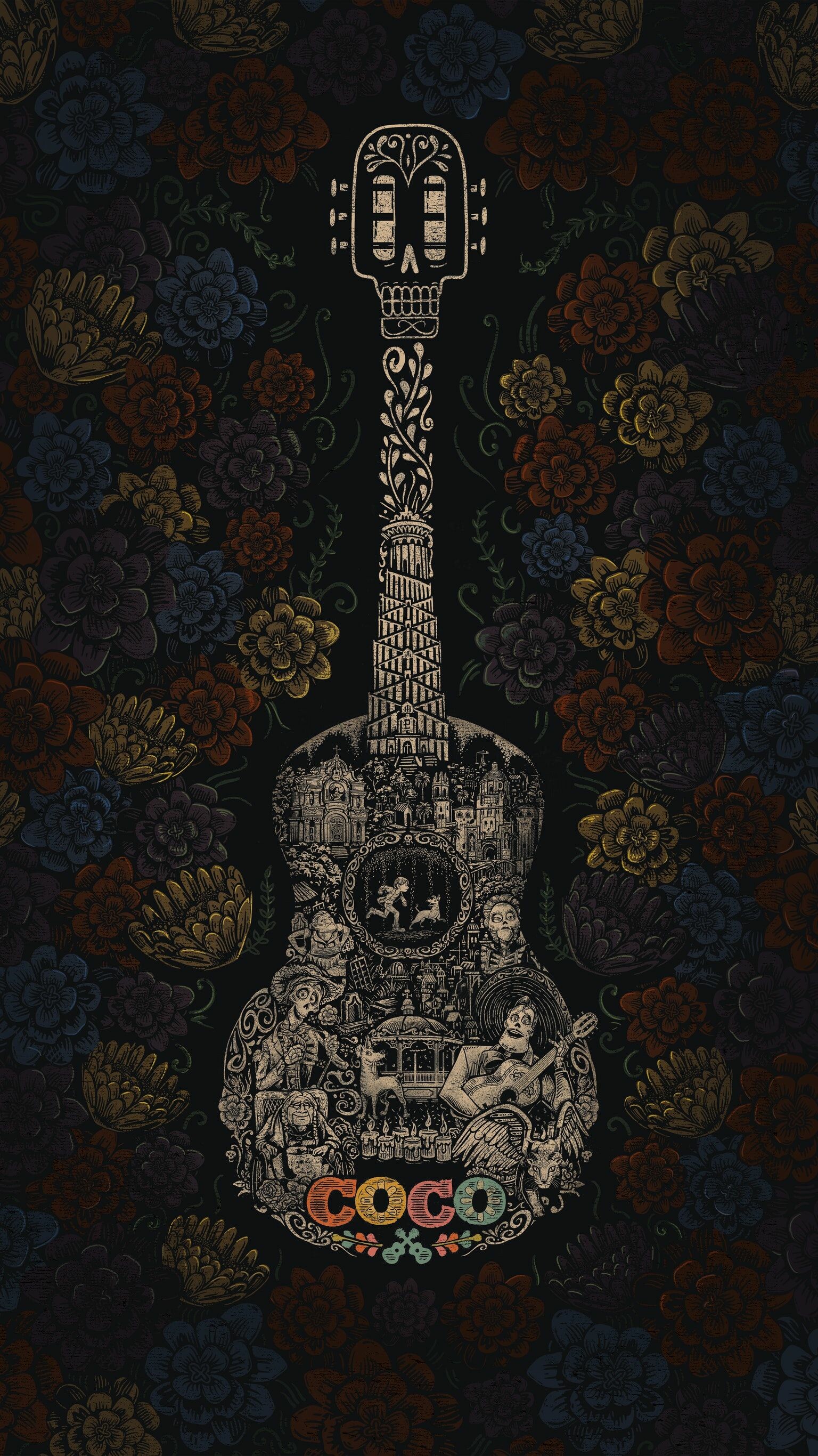 Coco movie poster, Disney wallpaper, iPhone wallpaper, Hipster vibe, 1540x2740 HD Phone