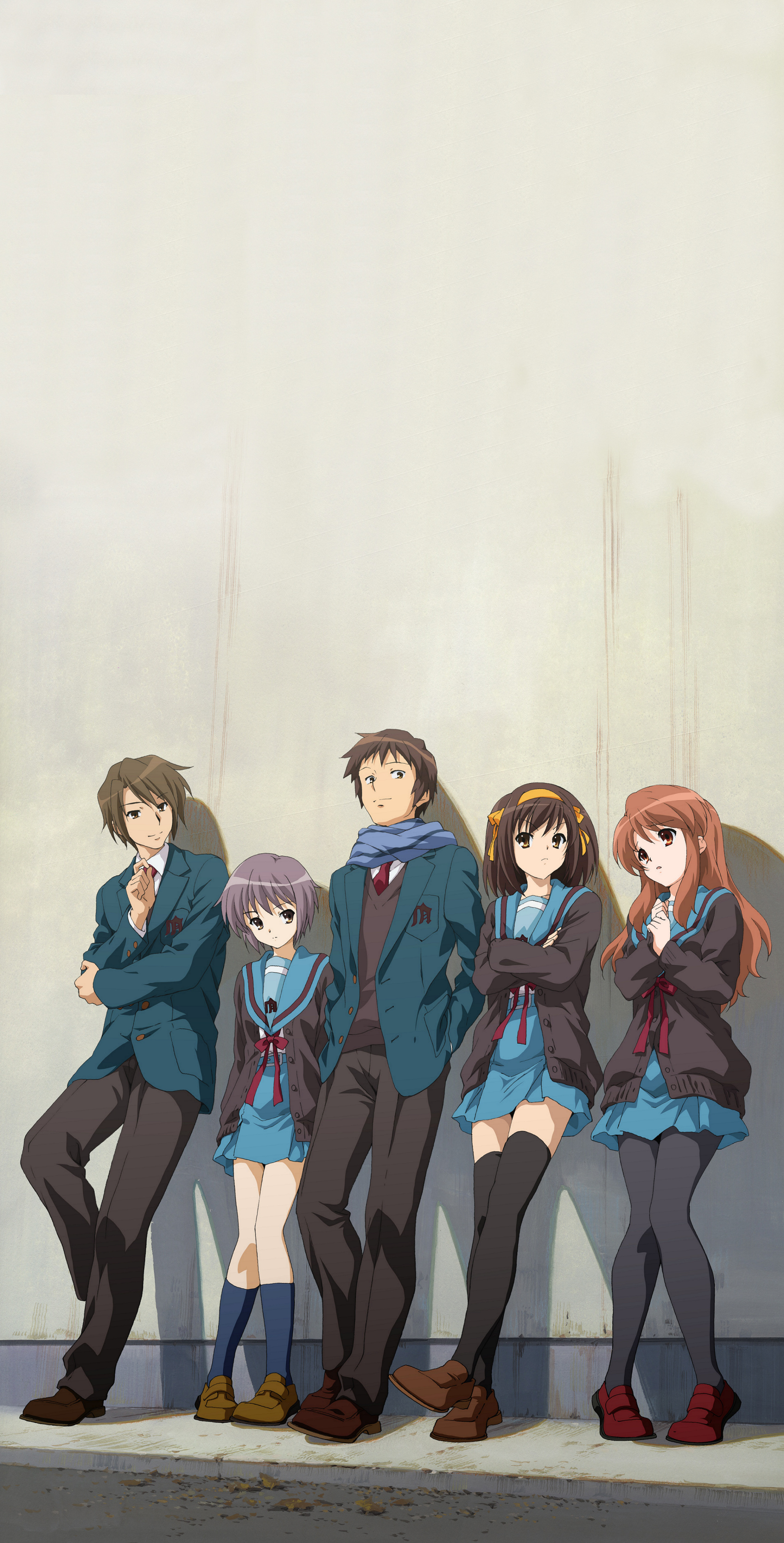 The Melancholy of Haruhi Suzumiya anime, Disappearance of Haruhi Suzumiya, Captivating mobile wallpaper, Iconic meme, 1700x3350 HD Phone