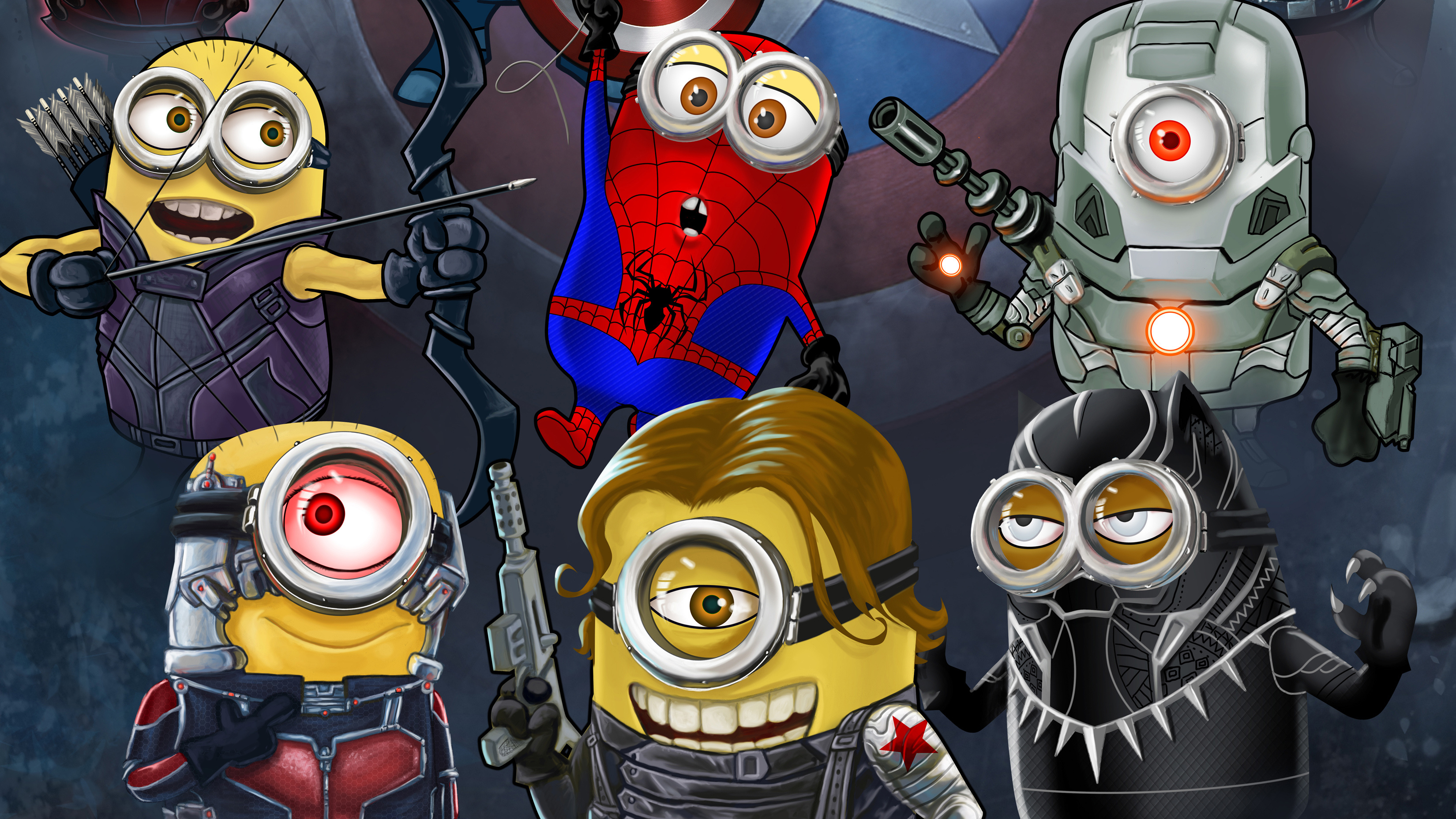 Minion Avengers, Popular, Backgrounds, Wallpapers, 3300x1860 HD Desktop