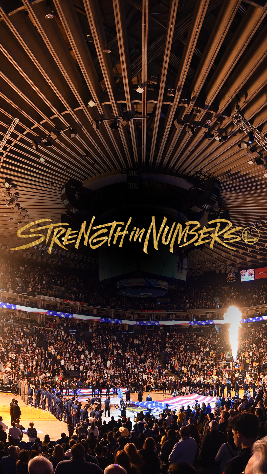 "Strength in Numbers" campaign, Golden State Warriors Wallpaper, 1080x1920 Full HD Phone