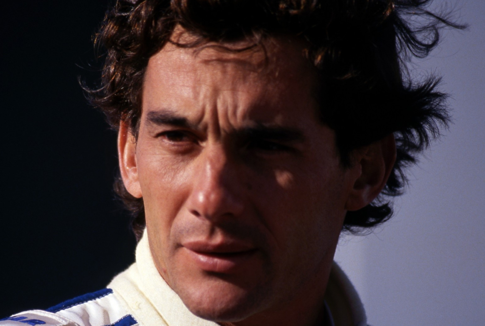Ayrton Senna portrait, Williams F1 racing suit, Formula One driver, HD Desktop wallpaper