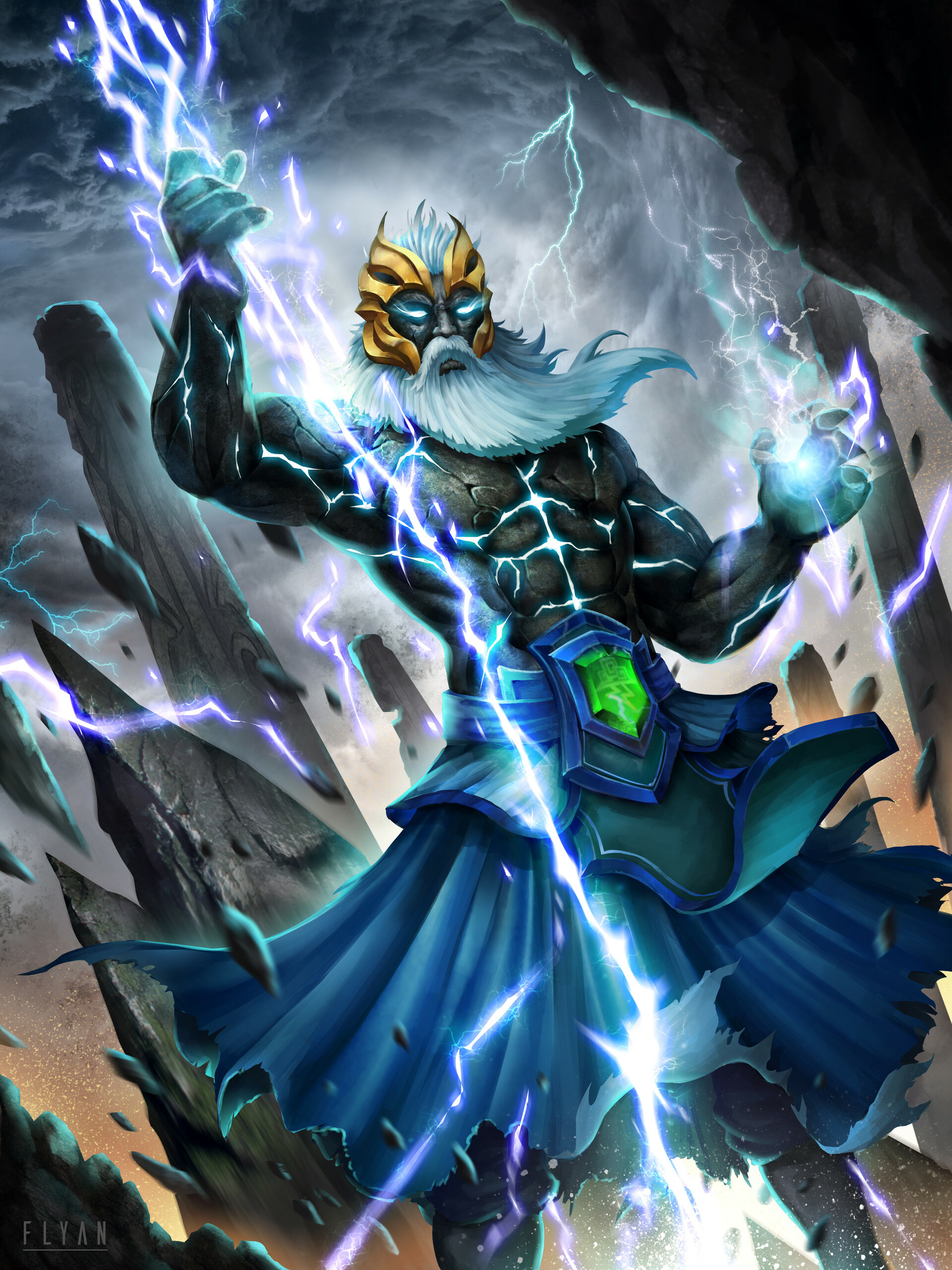 Zeus Arcana, Dota 2 Wallpaper, 1920x2560 HD Phone