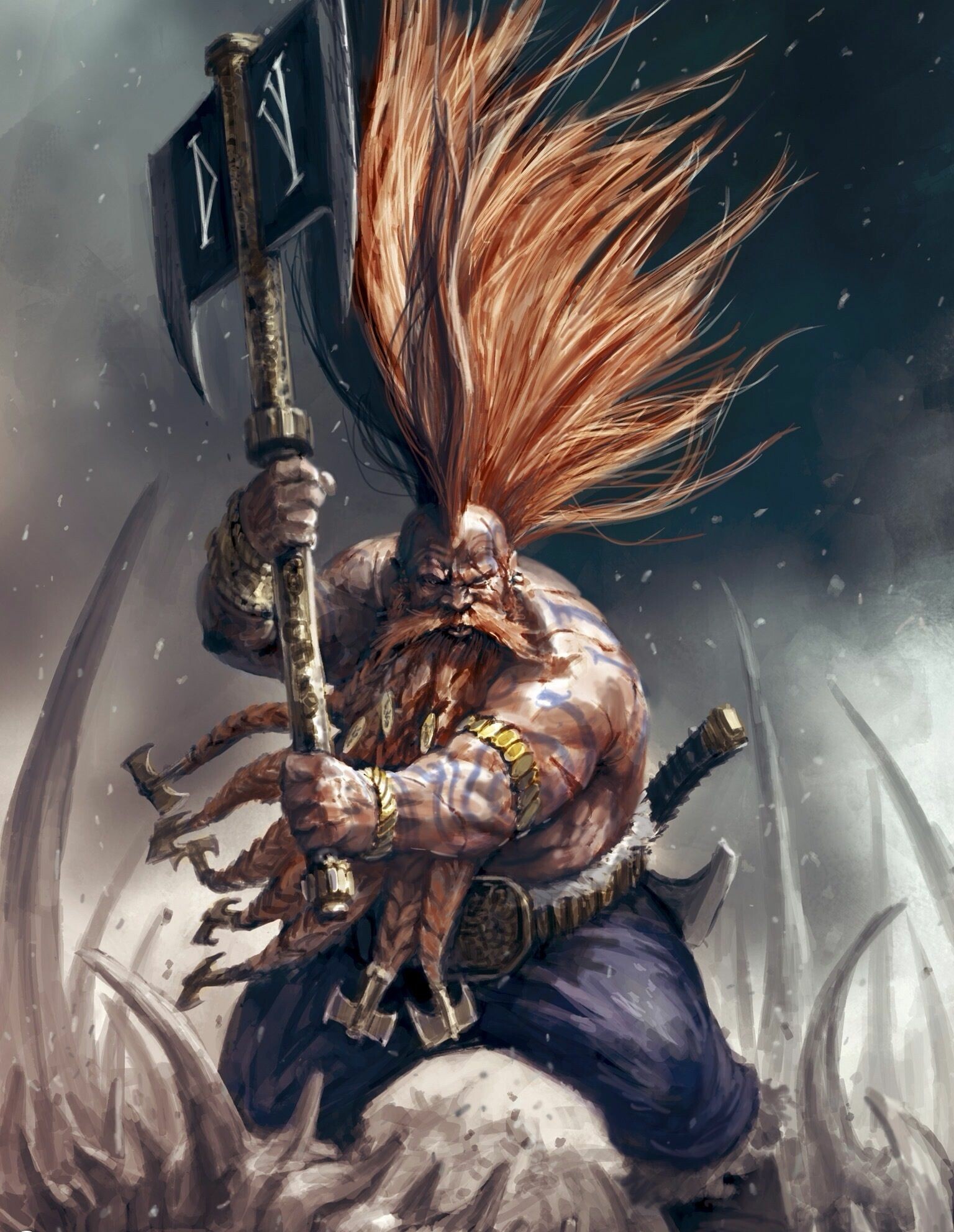 Dwarf sketch, Dwarf art, Dwarf warrior, Epic drawing, 1540x1990 HD Phone