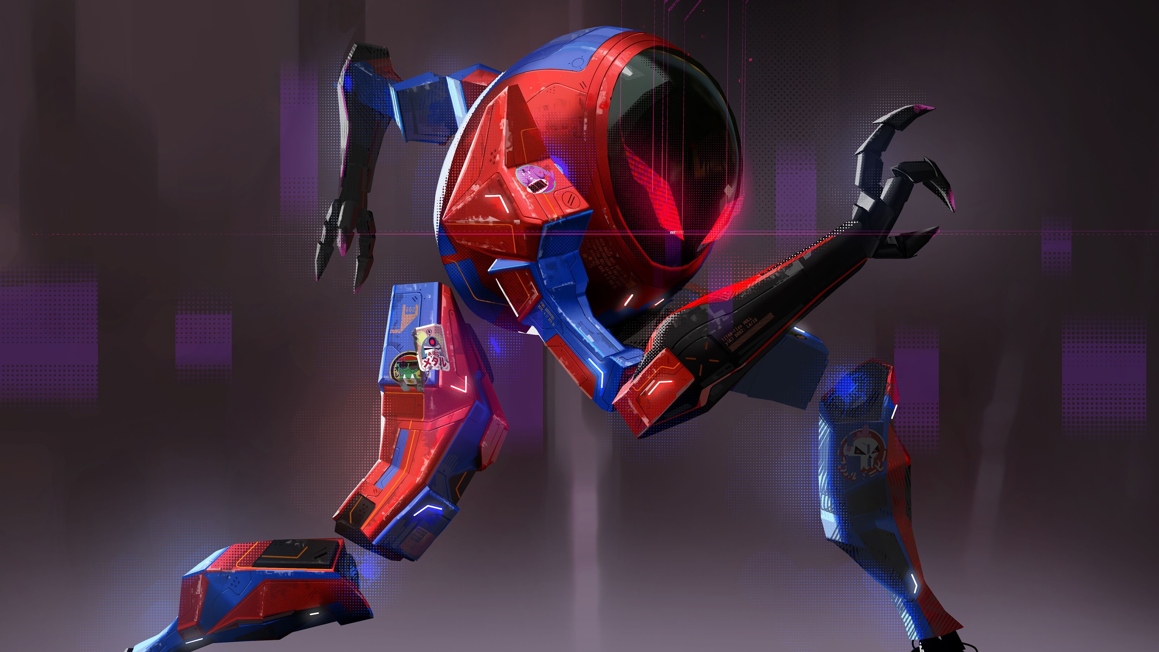 SP//dr suit, Spider-Man: Into the Spider-Verse Wallpaper, 3840x2160 4K Desktop