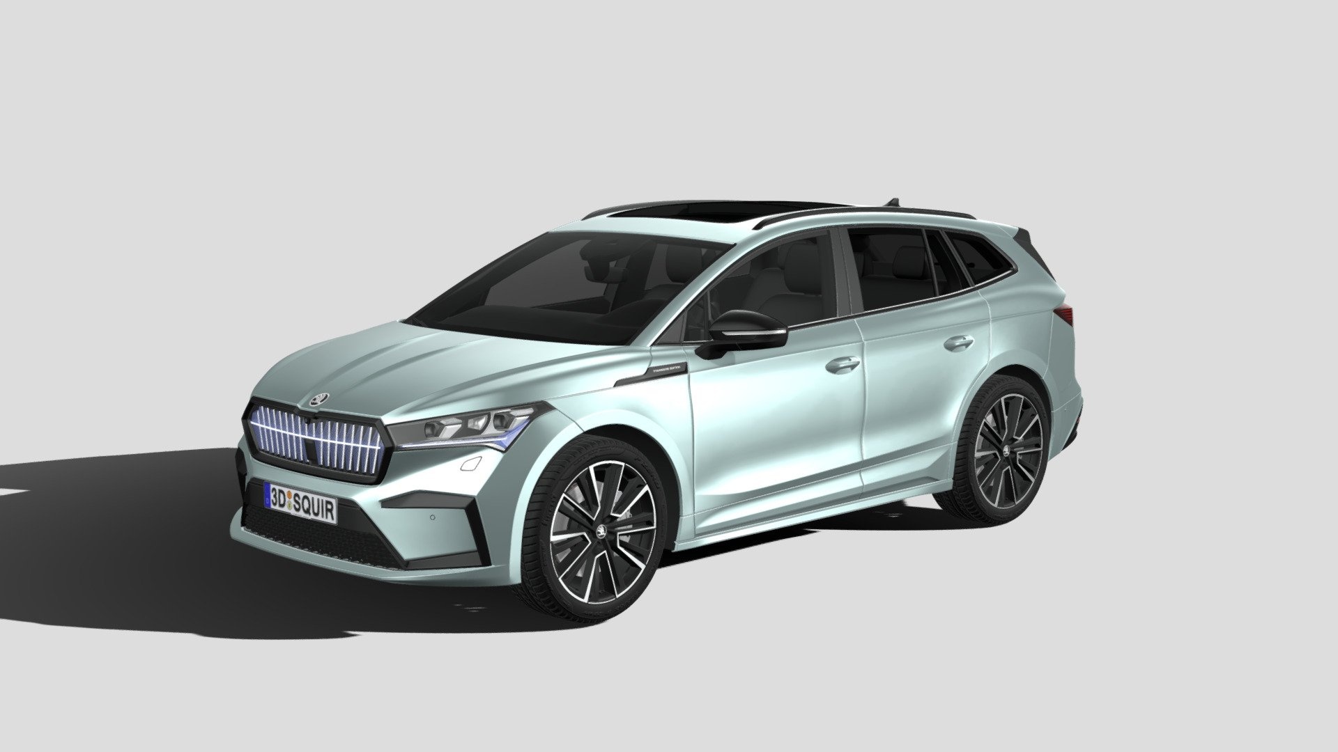 Skoda Enyaq, Founders Edition 2021, Royalty-free 3D model, Squir3d, 1920x1080 Full HD Desktop