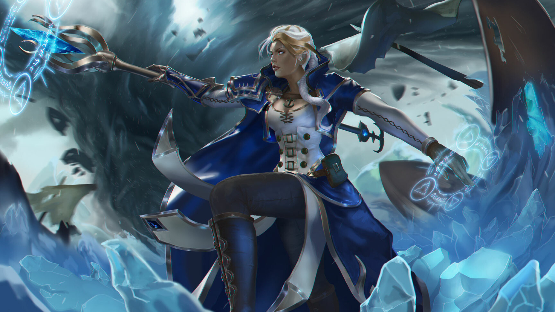 Jaina Proudmoore, Wallpaper download, Stylish artwork, Desktop background, 1920x1080 Full HD Desktop