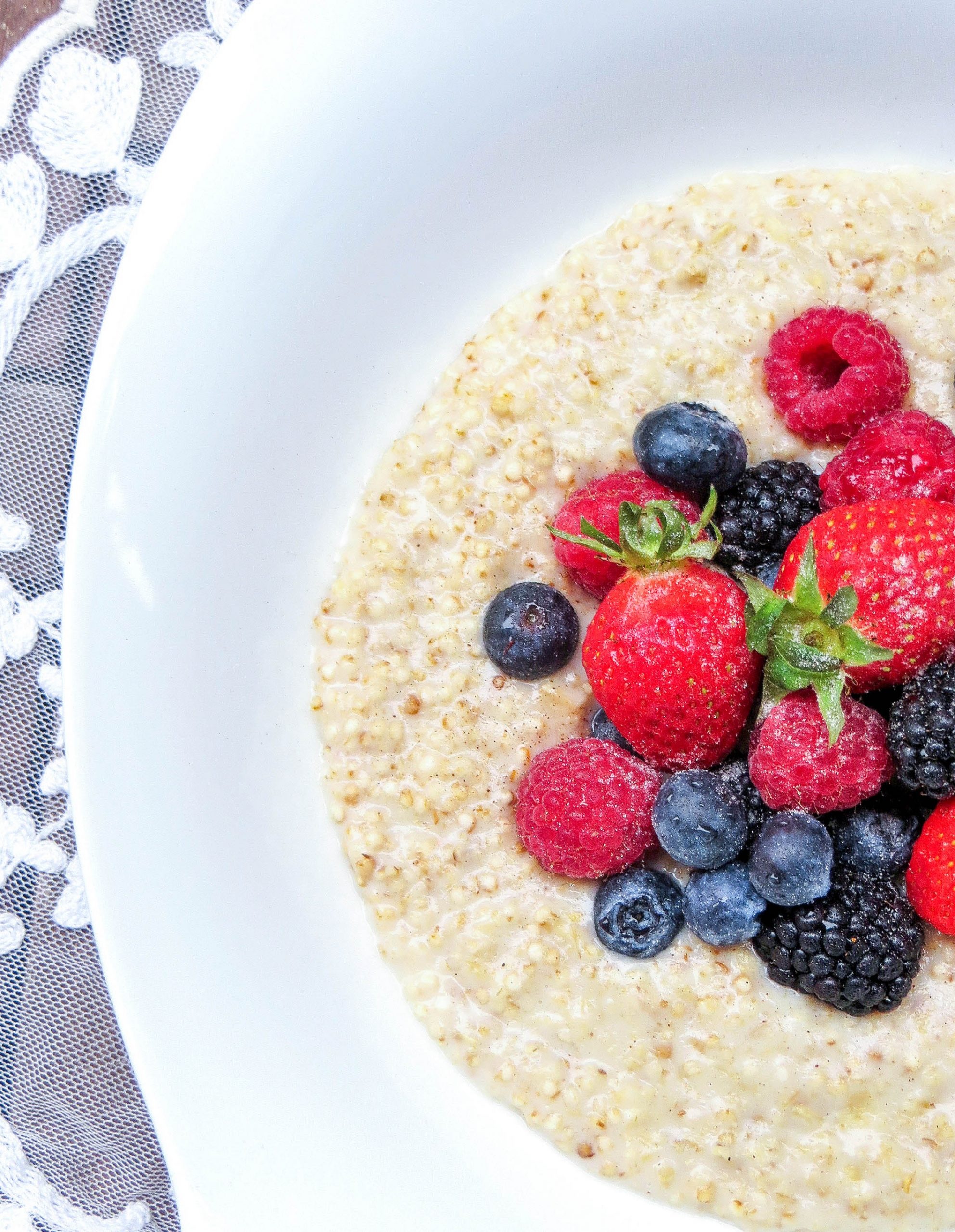 Porridge, Quinoa und Beeren, Food with Love, Thermomix, 1990x2560 HD Phone