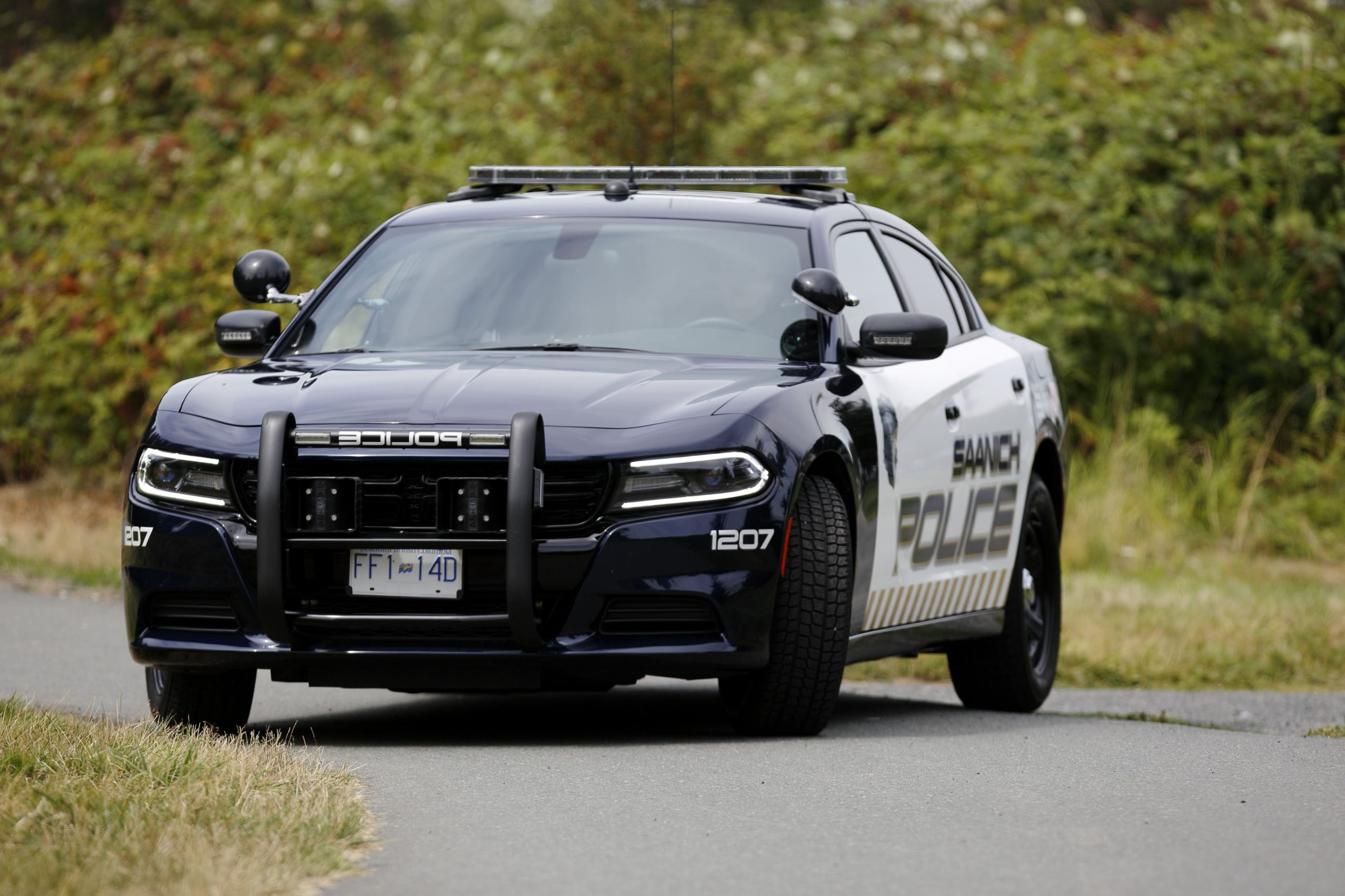 Dodge Charger Pursuit, Saanich Police cruiser, Police push bumper, HD Desktop wallpaper