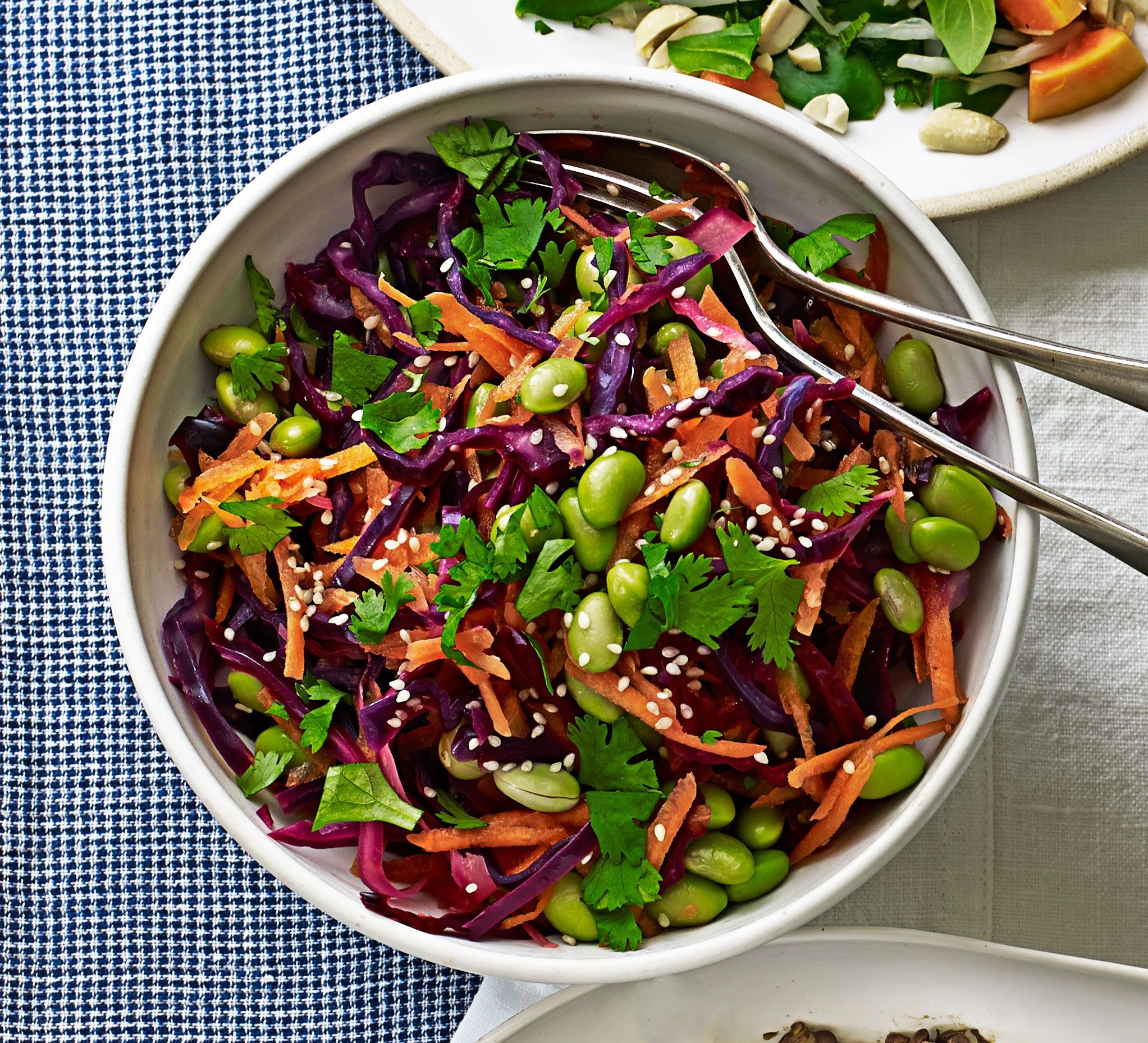 Red cabbage, Carrot, Edamame beans, Recipe, 2050x1860 HD Desktop