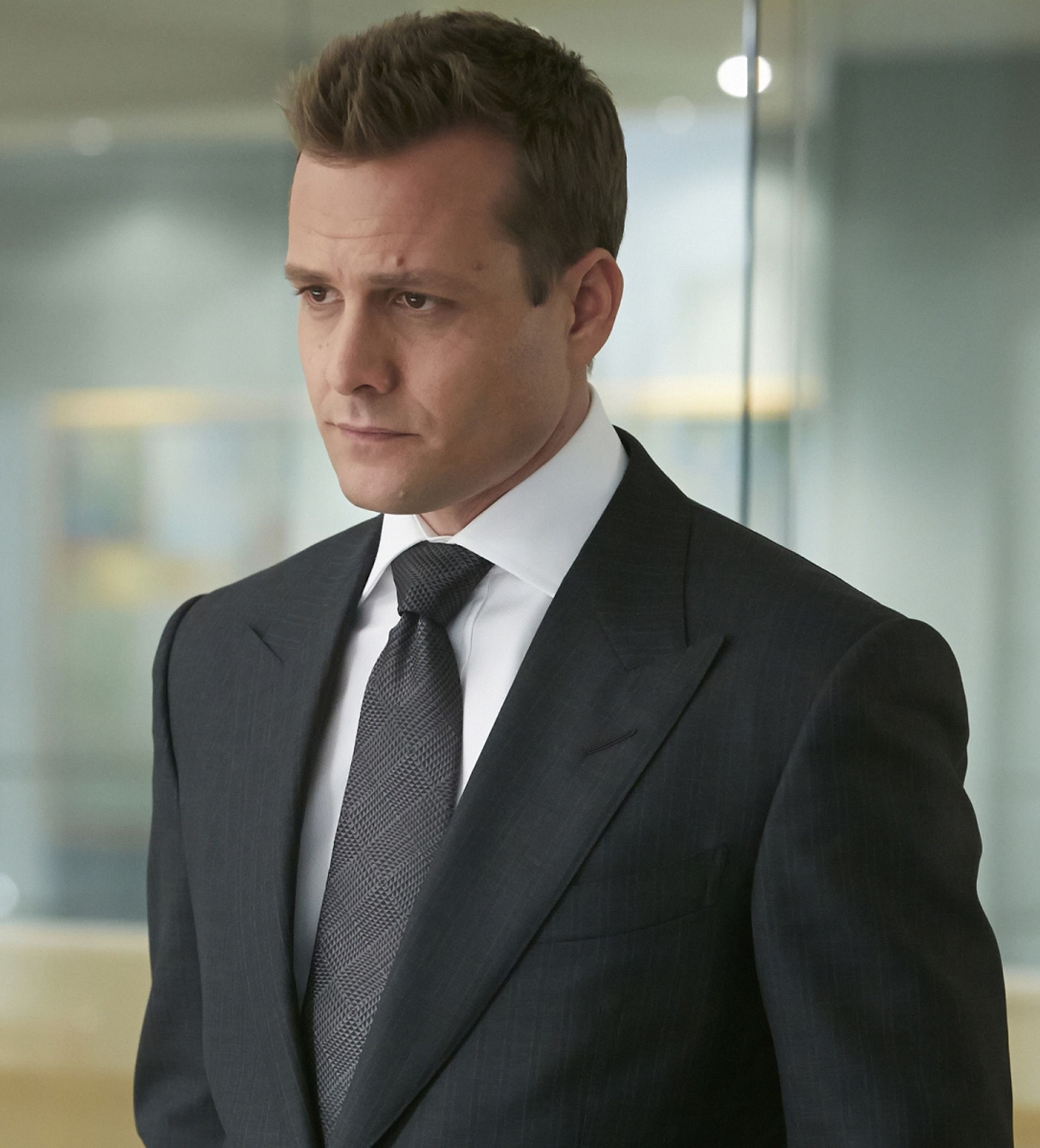Harvey Specter, Gabriel Macht, charcoal peak lapel suit, HD Phone wallpaper