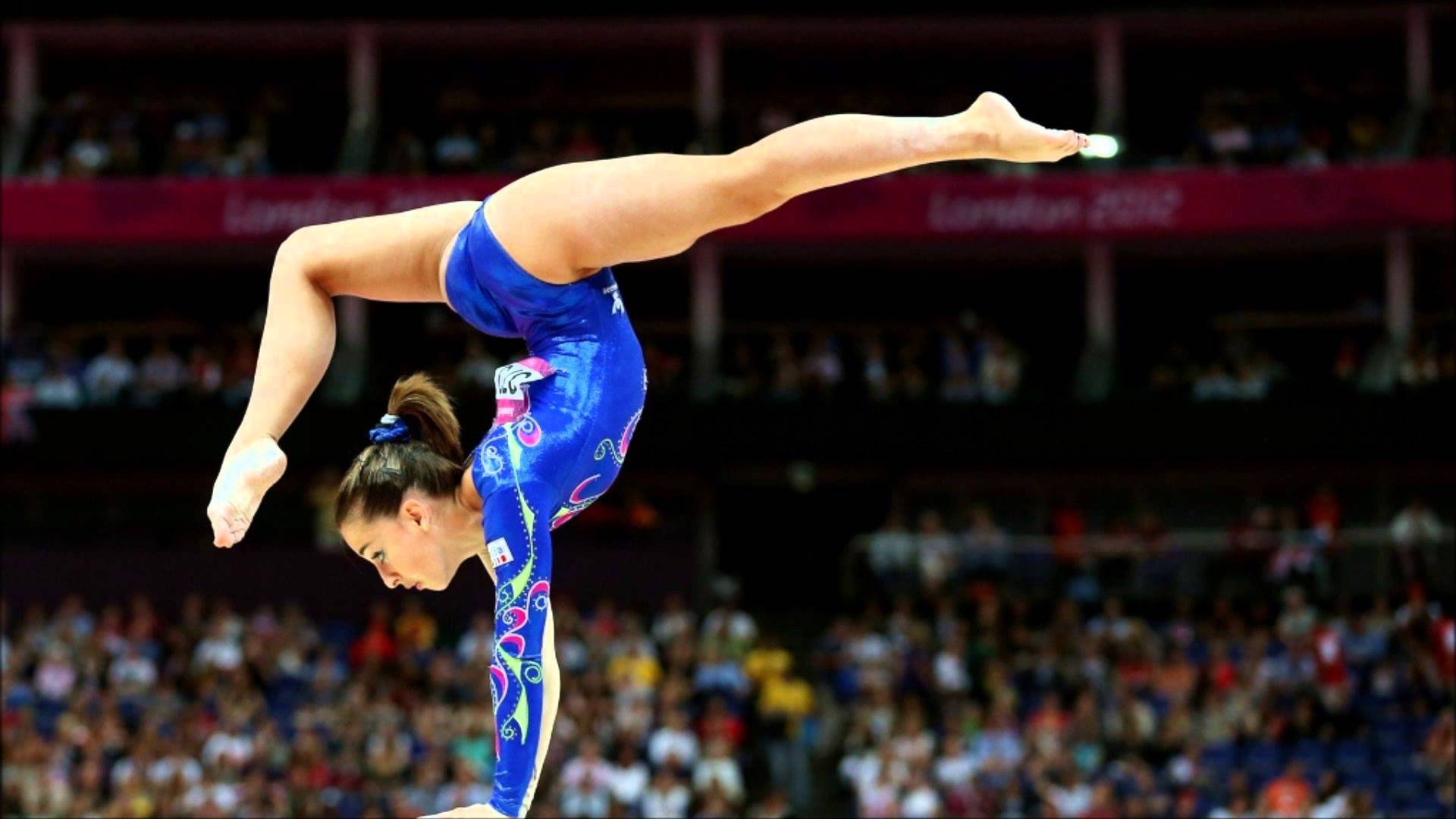 Fitness and grace, Sexy gymnast babe, Artistic sport, Empowering women, 1920x1080 Full HD Desktop